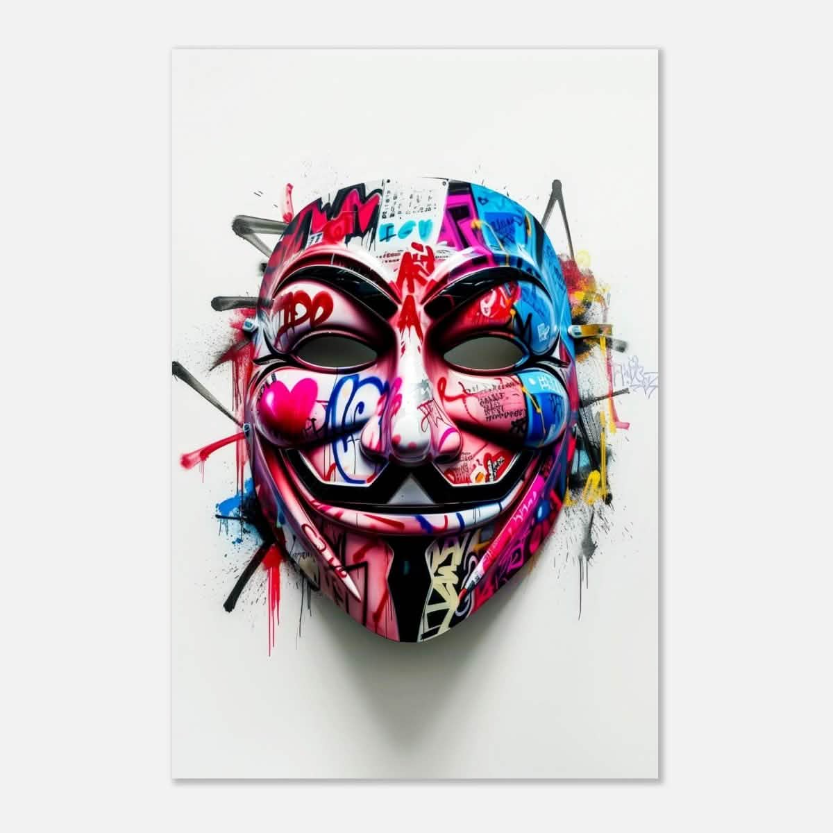 Da Vinci Pop Art Wall art print | Mask | Eclectic Expressions - Aluminum Print - 30x45 cm / 12x18″ -