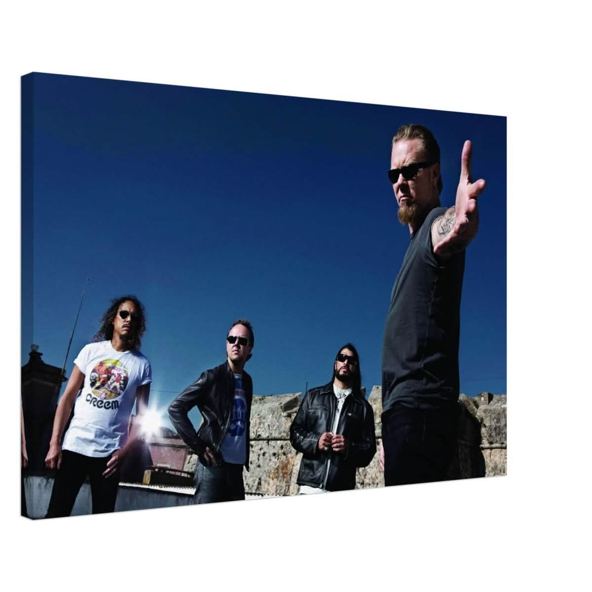 Da Vinci Pop Art wall art print | Metallica | Rock Music - Canvas - 50x75 cm / 20x30″ -
