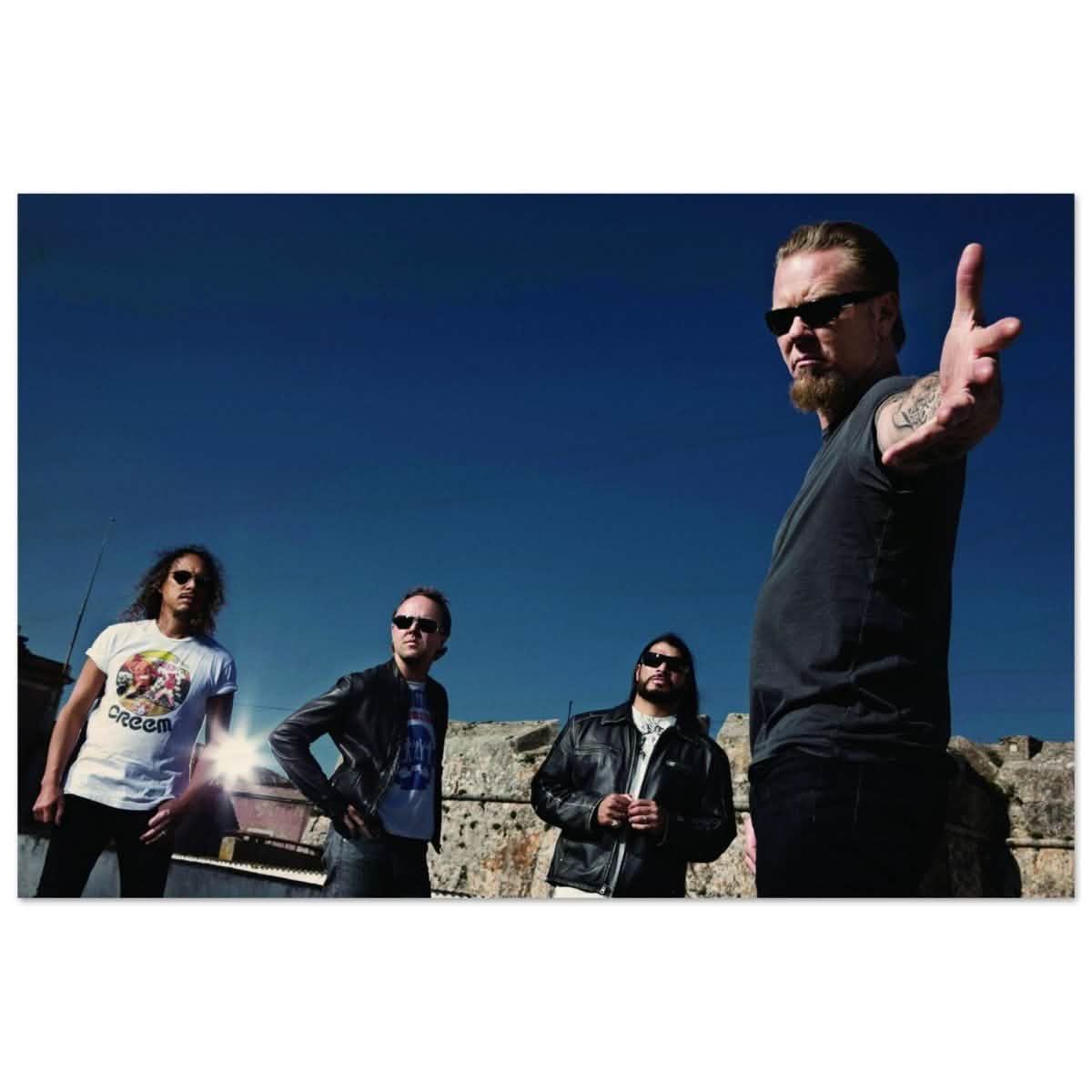 Da Vinci Pop Art wall art print | Metallica | Rock Music - Wood Prints - 50x75 cm / 20x30″ -