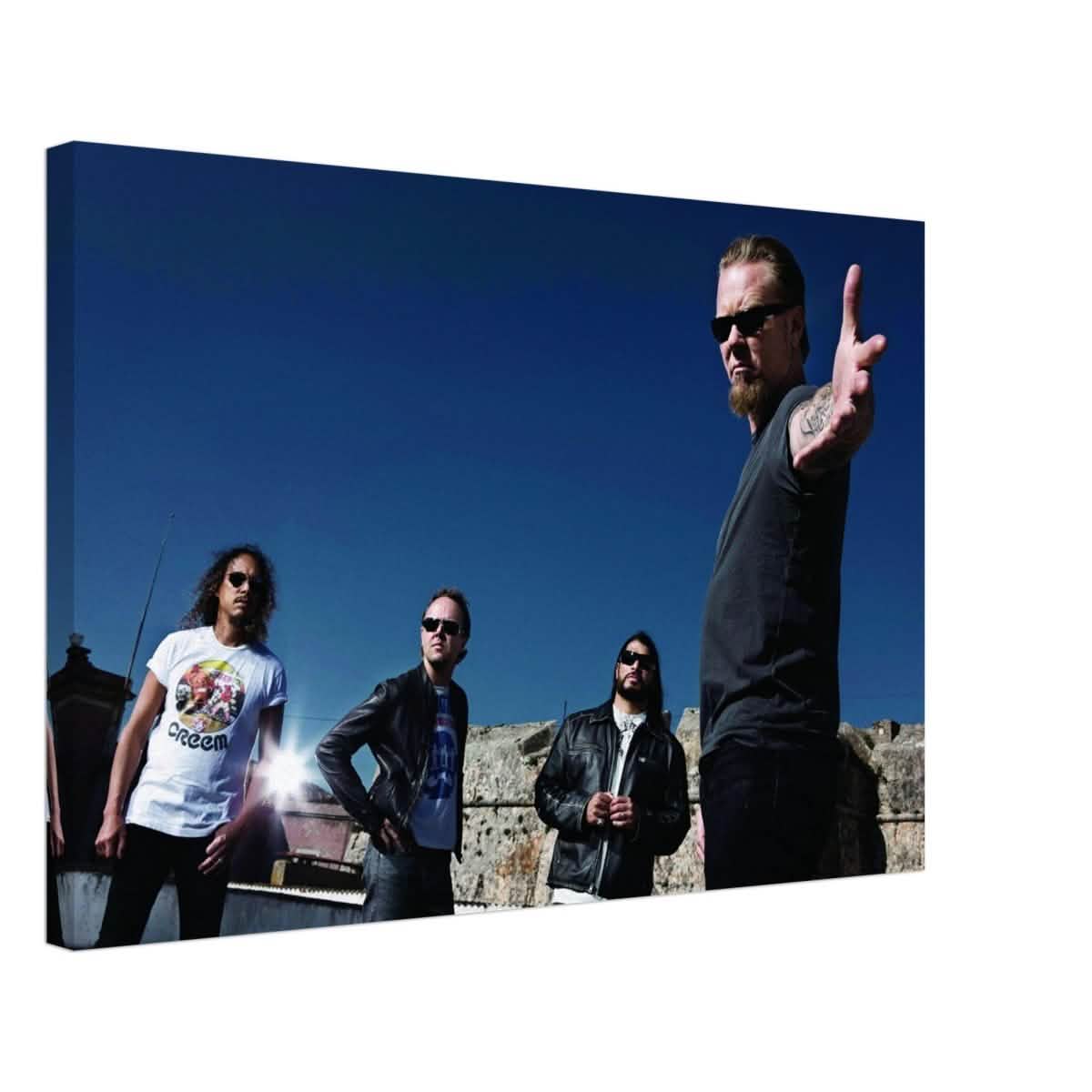 Da Vinci Pop Art wall art print | Metallica | Rock Music - Canvas - 40x60 cm / 16x24″ -