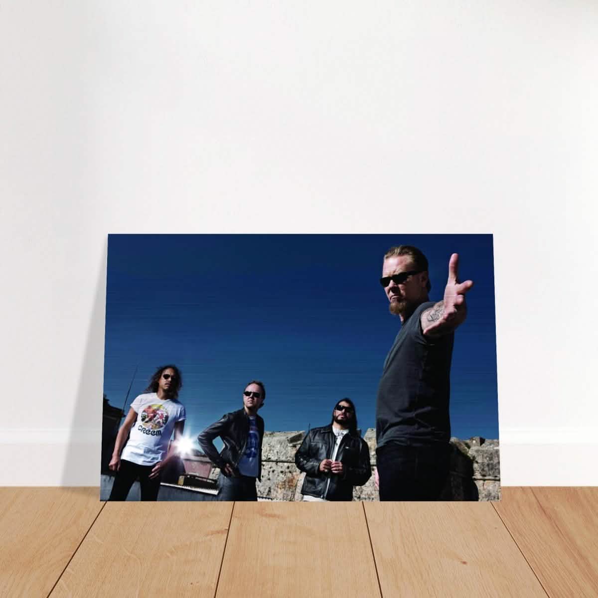 Da Vinci Pop Art wall art print | Metallica | Rock Music - Brushed Aluminum Print - 50x75 cm / 20x30″ -