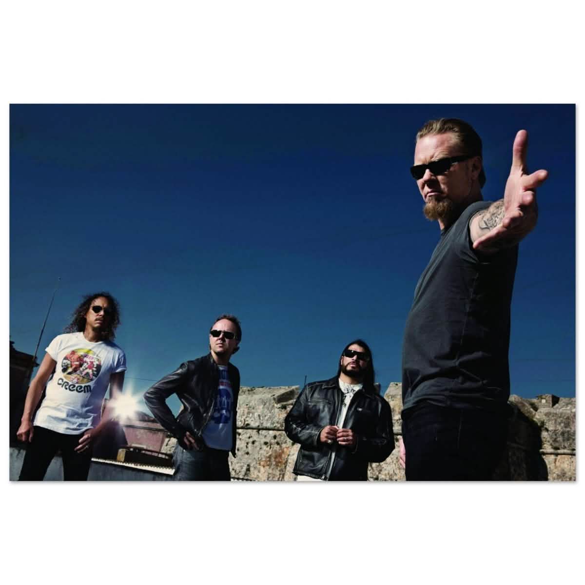 Da Vinci Pop Art wall art print | Metallica | Rock Music - Wood Prints - 40x60 cm / 16x24″ -