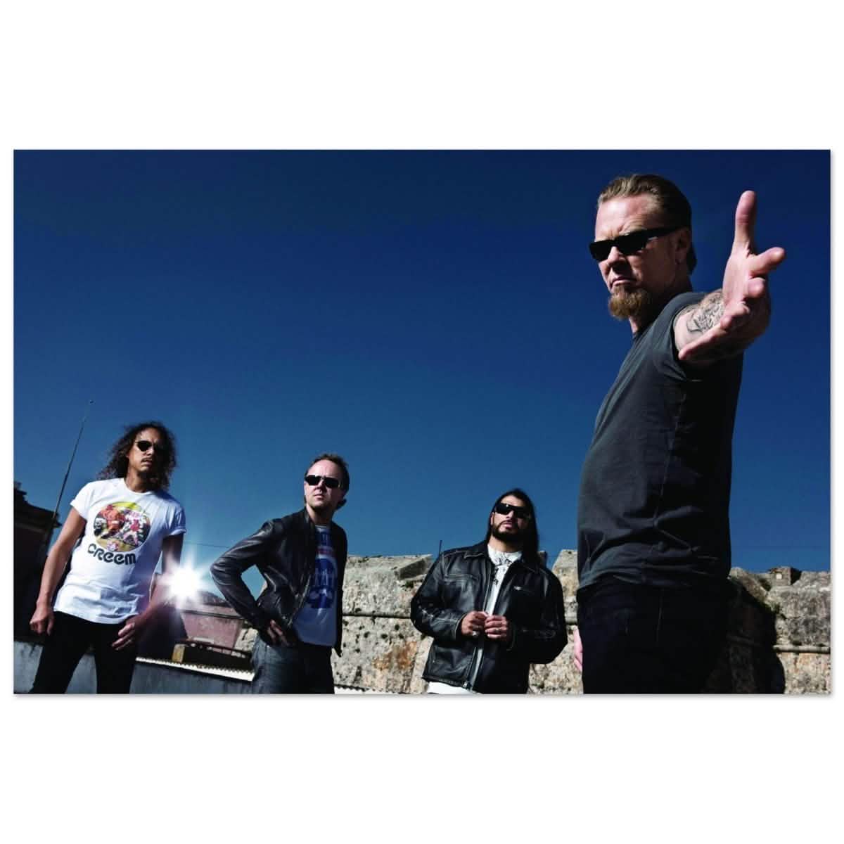 Da Vinci Pop Art wall art print | Metallica | Rock Music - Aluminum Print - 60x90 cm / 24x36″ -