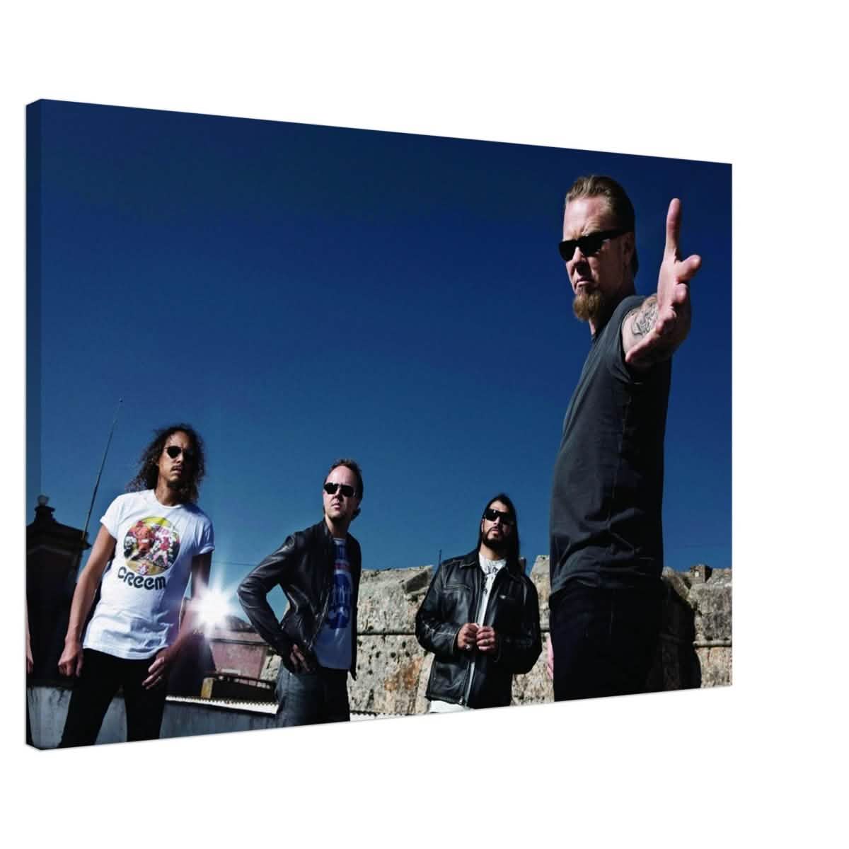 Da Vinci Pop Art wall art print | Metallica | Rock Music - Canvas - 60x90 cm / 24x36″ -