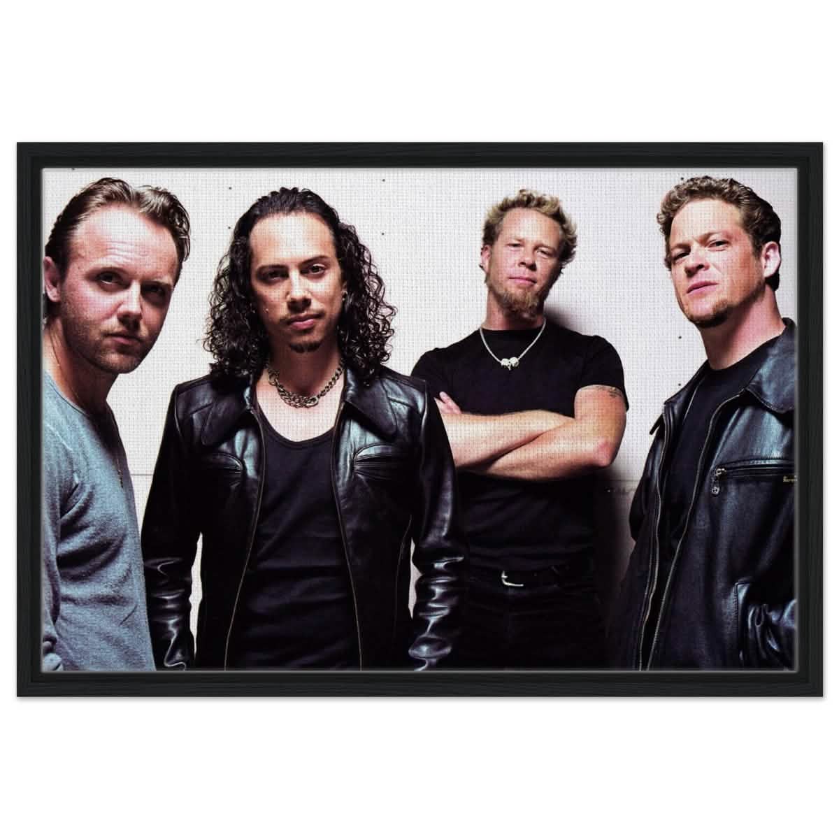 Da Vinci Pop Art Wall art print | Metallica - Framed Canvas - 50x75 cm / 20x30″ - Black frame