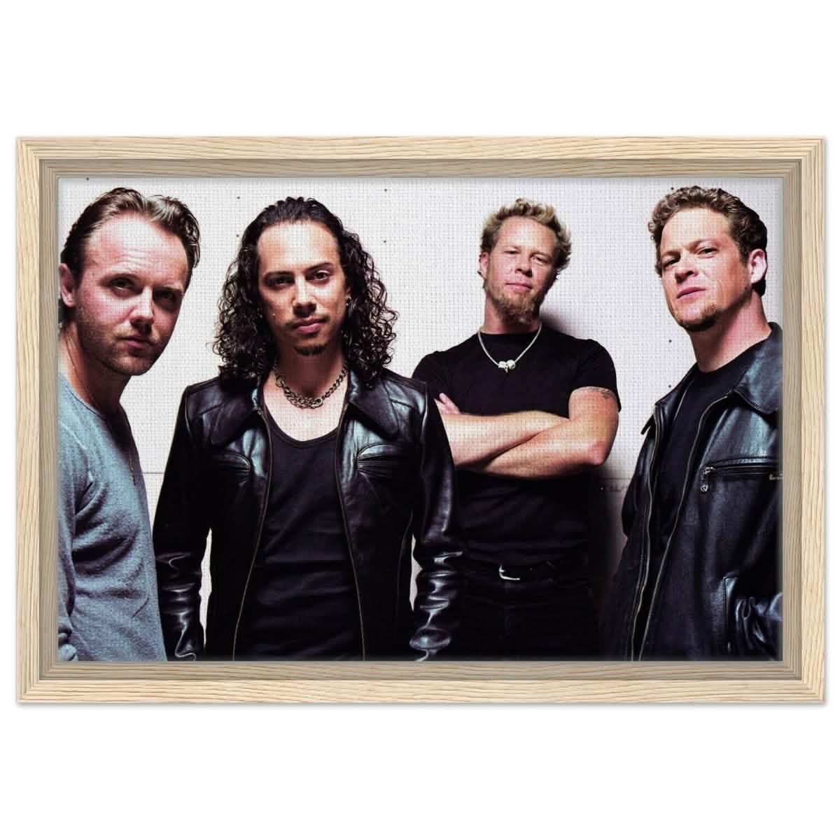 Da Vinci Pop Art Wall art print | Metallica - Framed Canvas - 30x45 cm / 12x18″ - Wood frame
