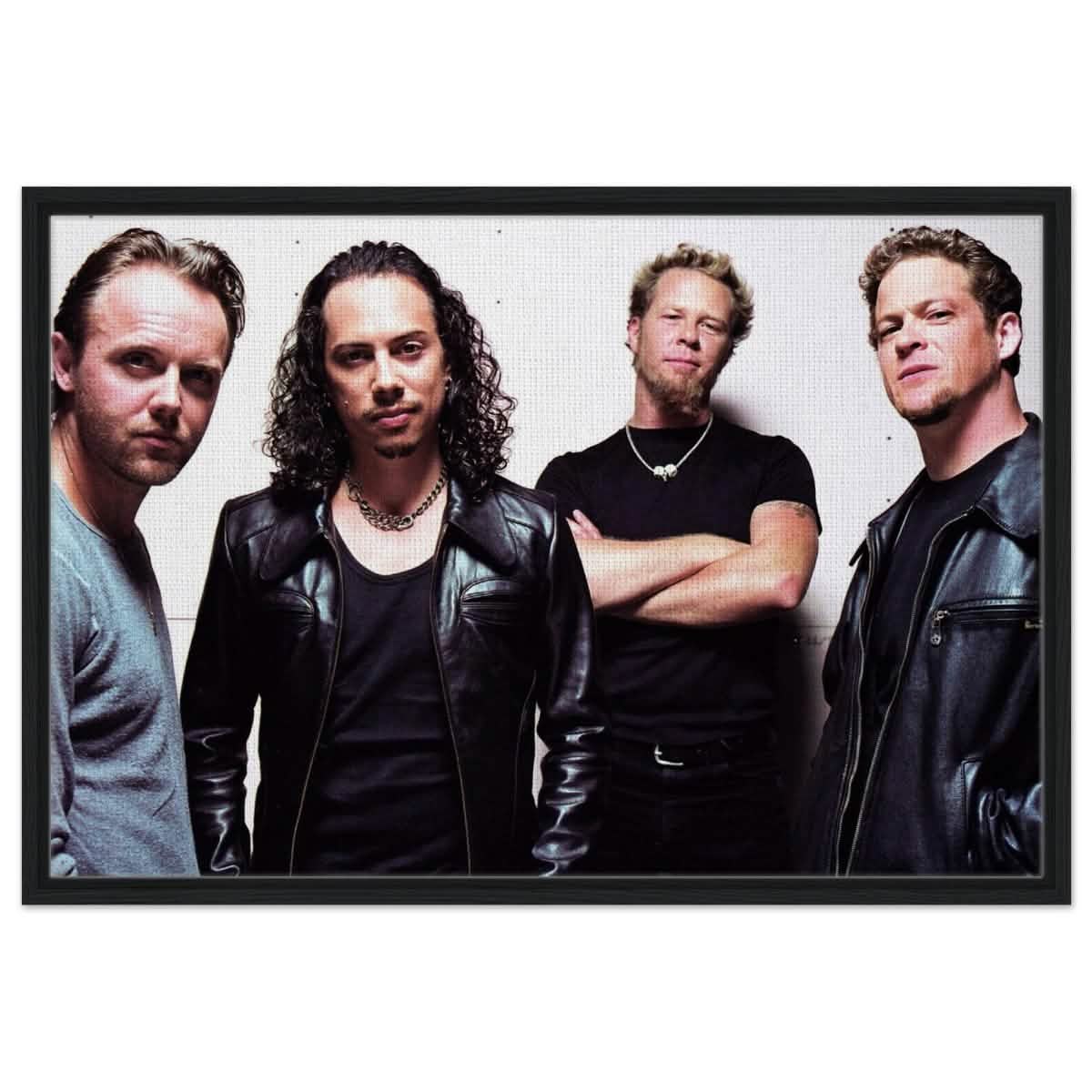 Da Vinci Pop Art Wall art print | Metallica - Framed Canvas - 60x90 cm / 24x36″ - Black frame