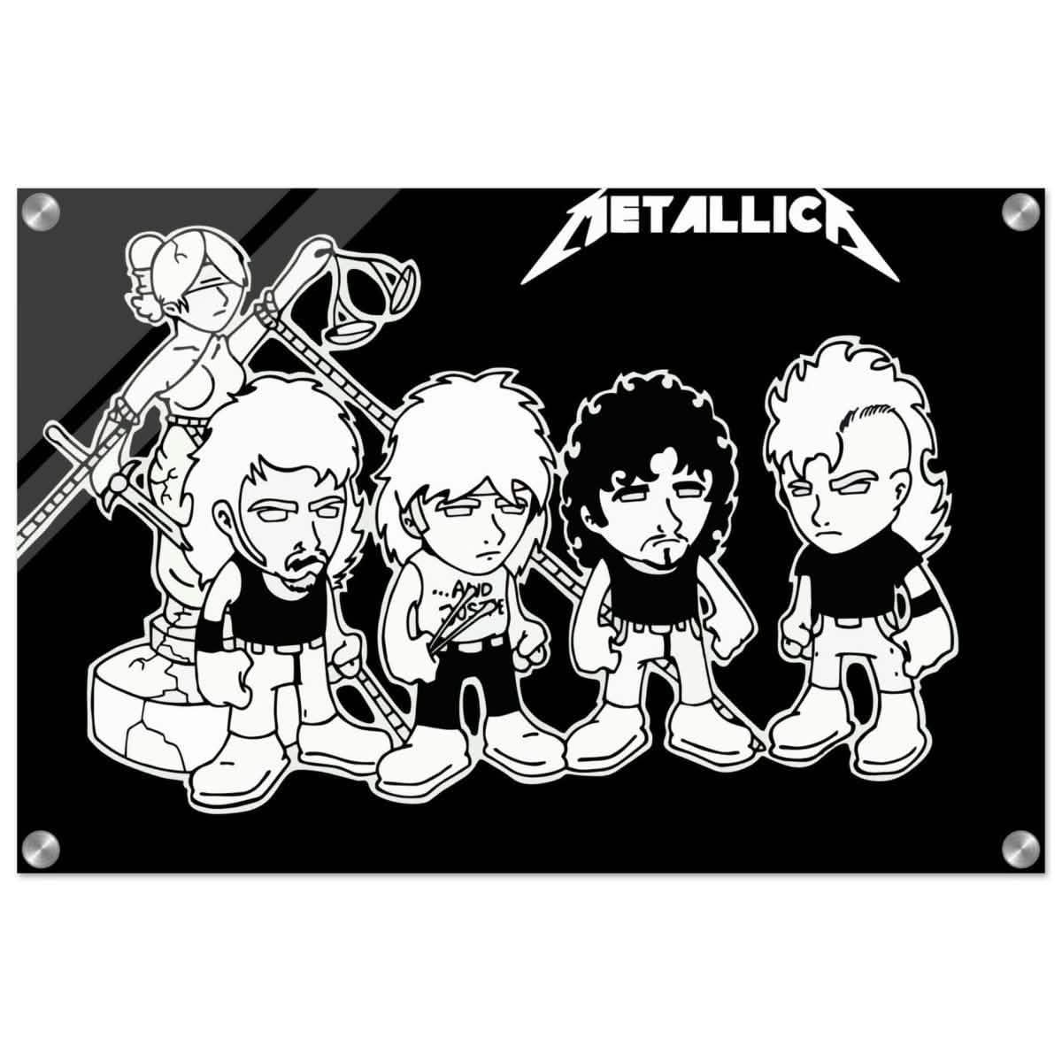 Da Vinci Pop Art Wall art print | Metallica - Acrylic Print - 40x60 cm / 16x24″ -