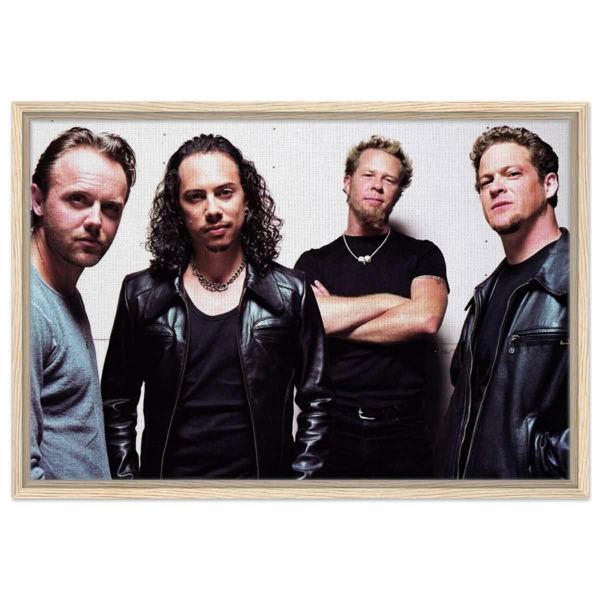 Da Vinci Pop Art Wall art print | Metallica - Framed Canvas - 50x75 cm / 20x30″ - Wood frame