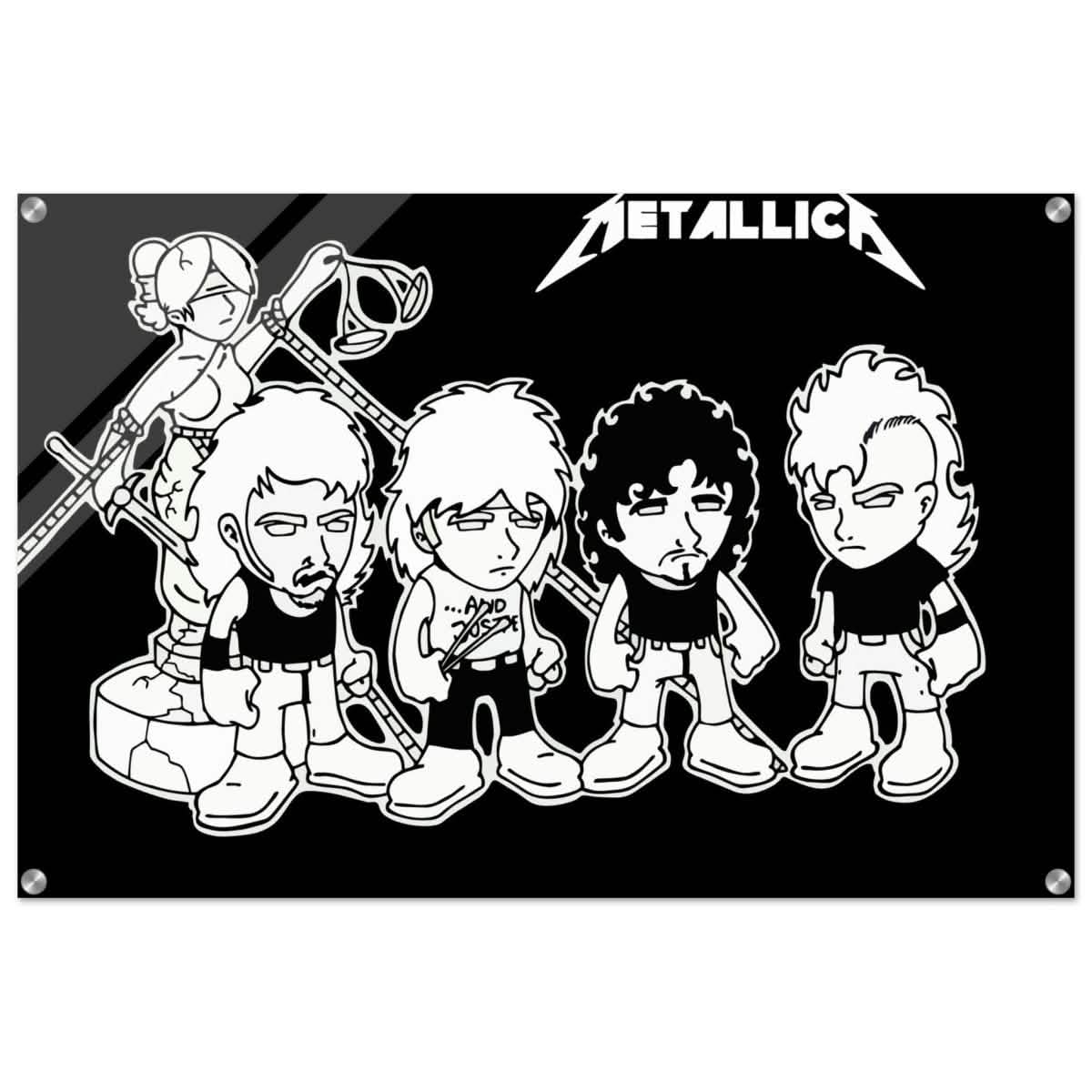 Da Vinci Pop Art Wall art print | Metallica - Acrylic Print - 60x90 cm / 24x36″ -