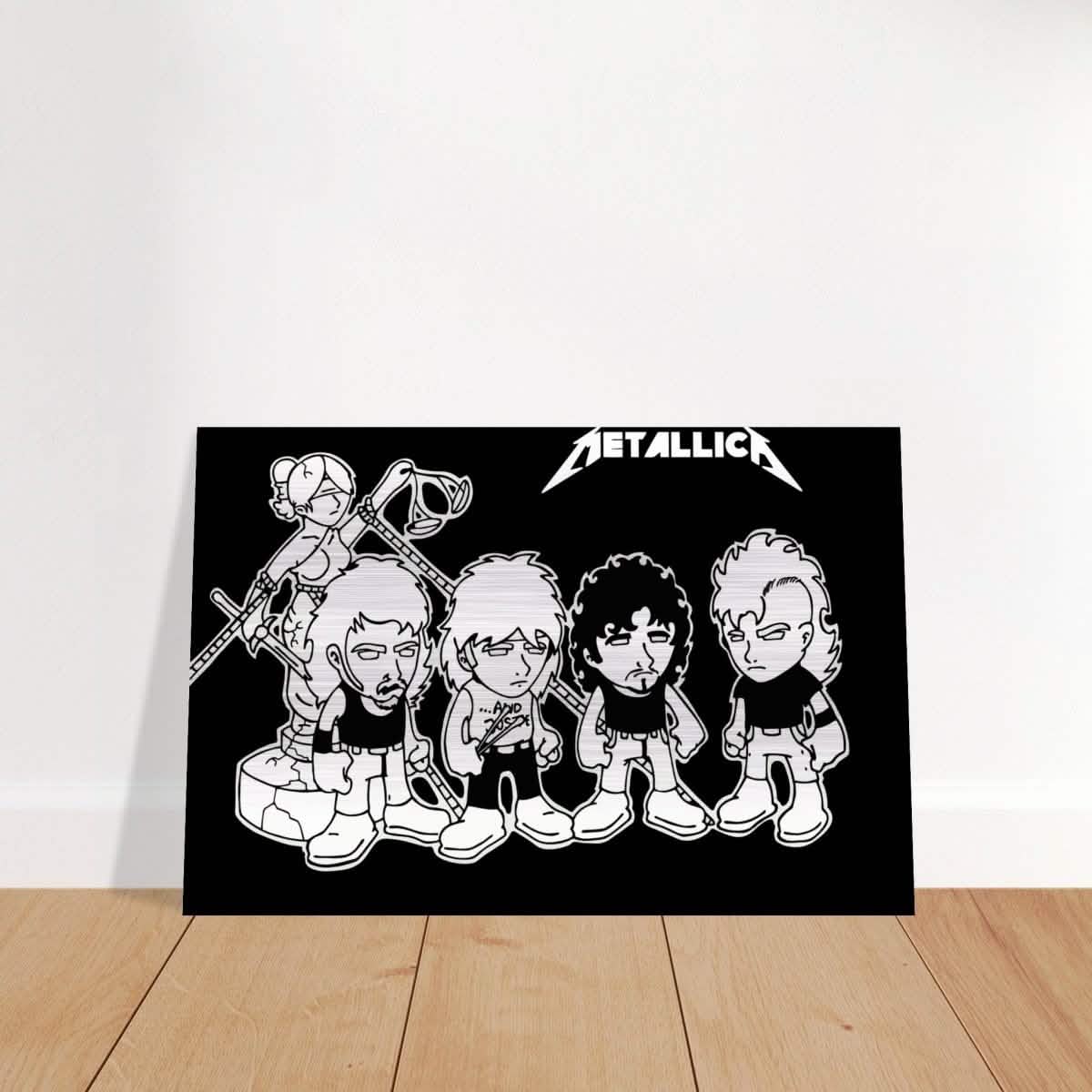 Da Vinci Pop Art Wall art print | Metallica - Brushed Aluminum Print - 30x45 cm / 12x18″ -