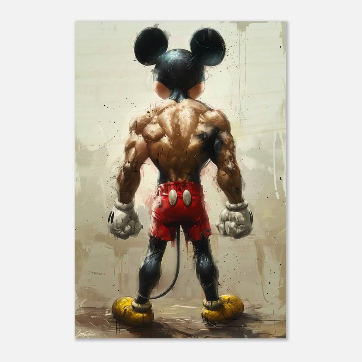 Da Vinci Pop Art Wall art print | Mickey Mouse - Wood Prints - 60x90 cm / 24x36″ -