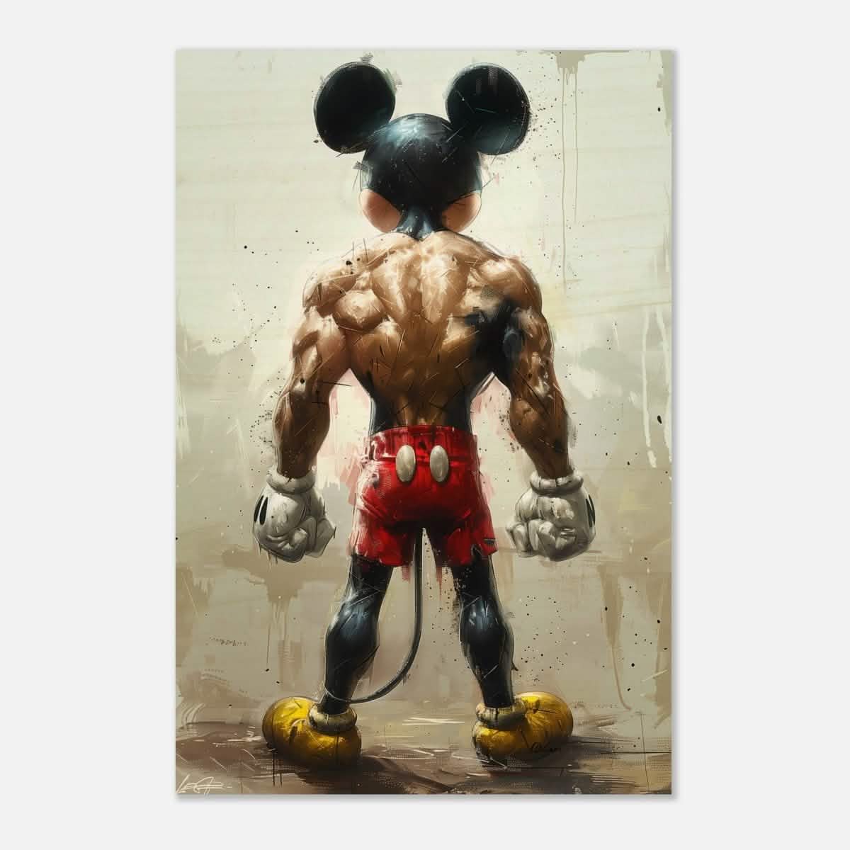 Da Vinci Pop Art Wall art print | Mickey Mouse - Wood Prints - 50x75 cm / 20x30″ -