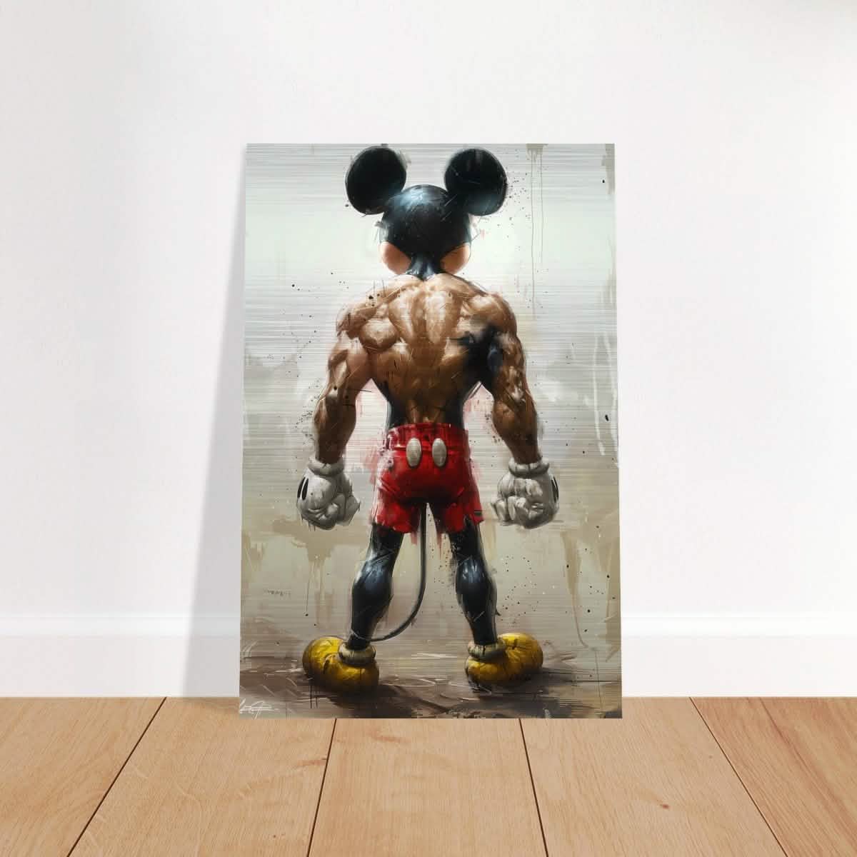 Da Vinci Pop Art Wall art print | Mickey Mouse - Brushed Aluminum Print - 50x75 cm / 20x30″ -