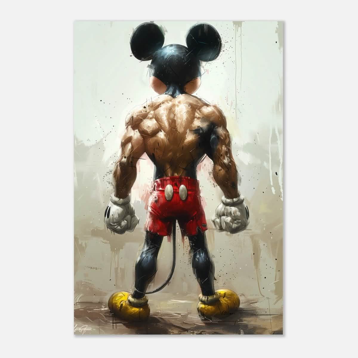 Da Vinci Pop Art Wall art print | Mickey Mouse - Aluminum Print - 30x45 cm / 12x18″ -