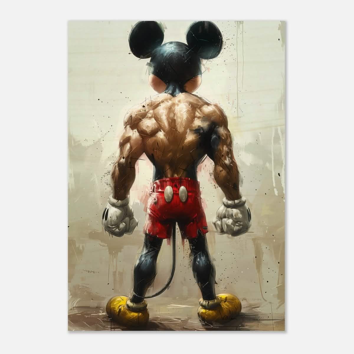 Da Vinci Pop Art Wall art print | Mickey Mouse - Wood Prints - 70x100 cm / 28x40″ -