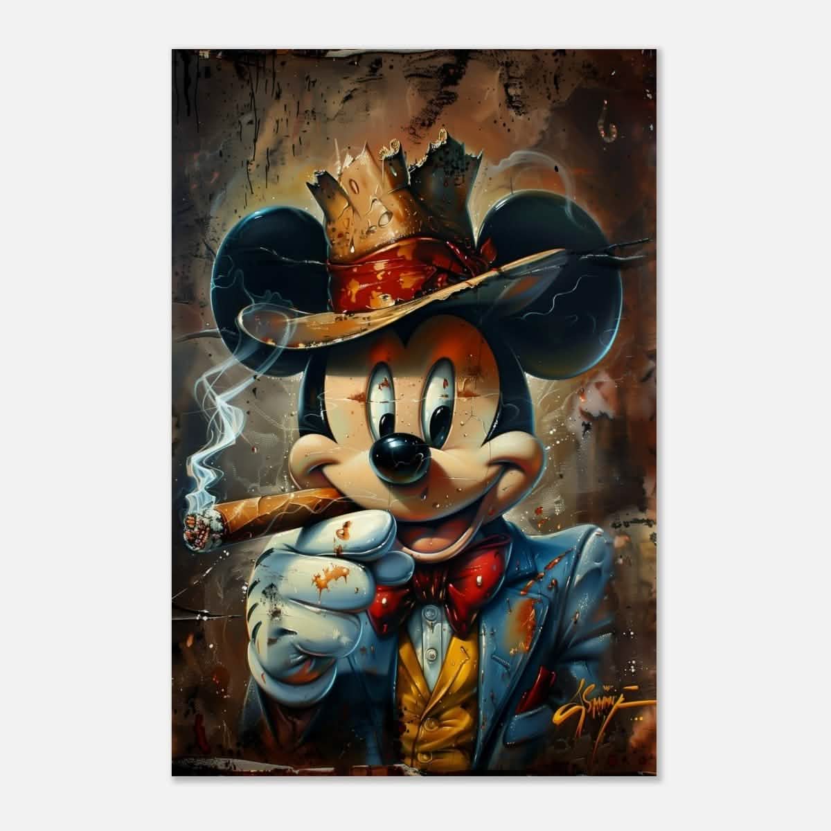 Da Vinci Pop Art Wall art print | Mickey Mouse - Aluminum Print - 30x45 cm / 12x18″ -