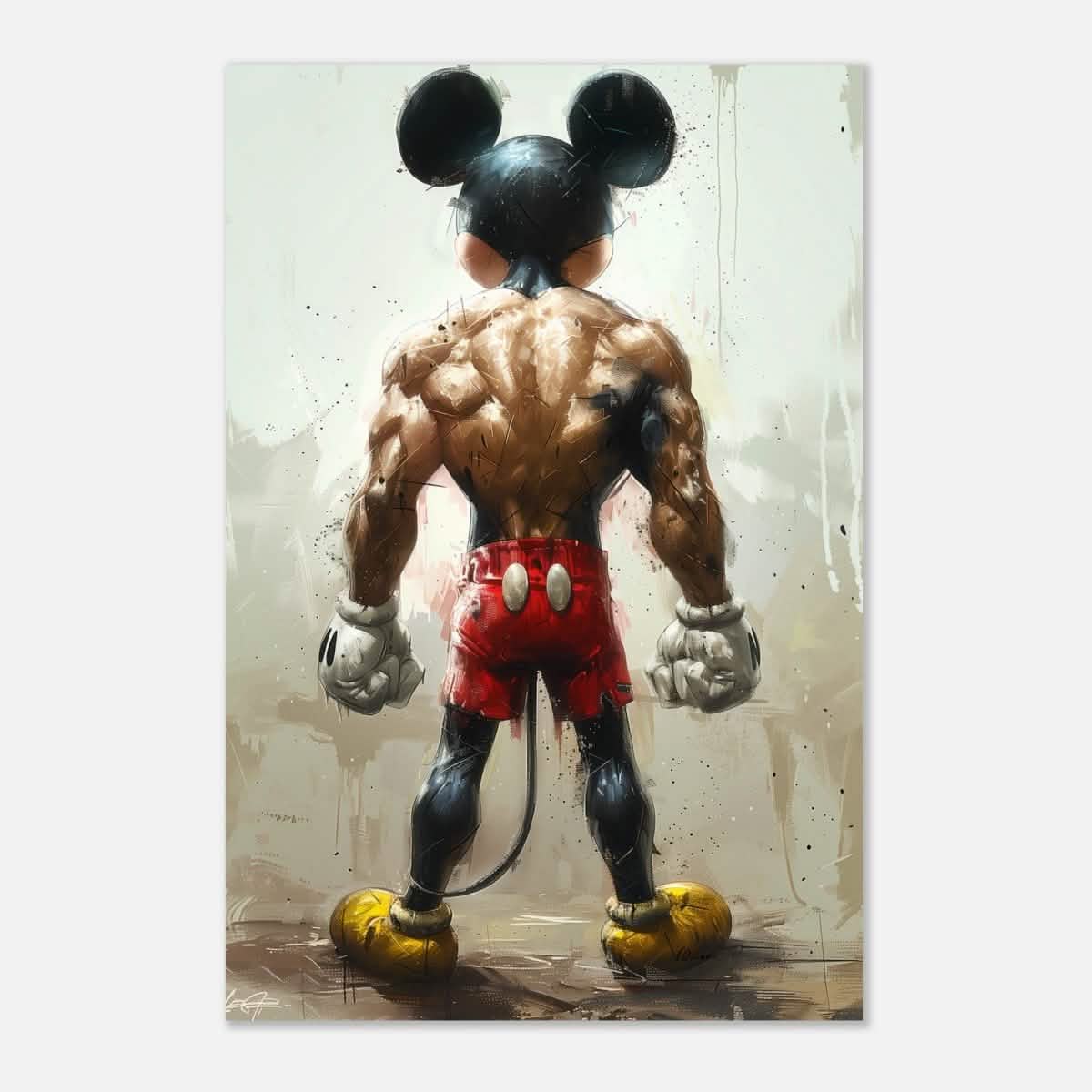 Da Vinci Pop Art Wall art print | Mickey Mouse - Aluminum Print - 60x90 cm / 24x36″ -