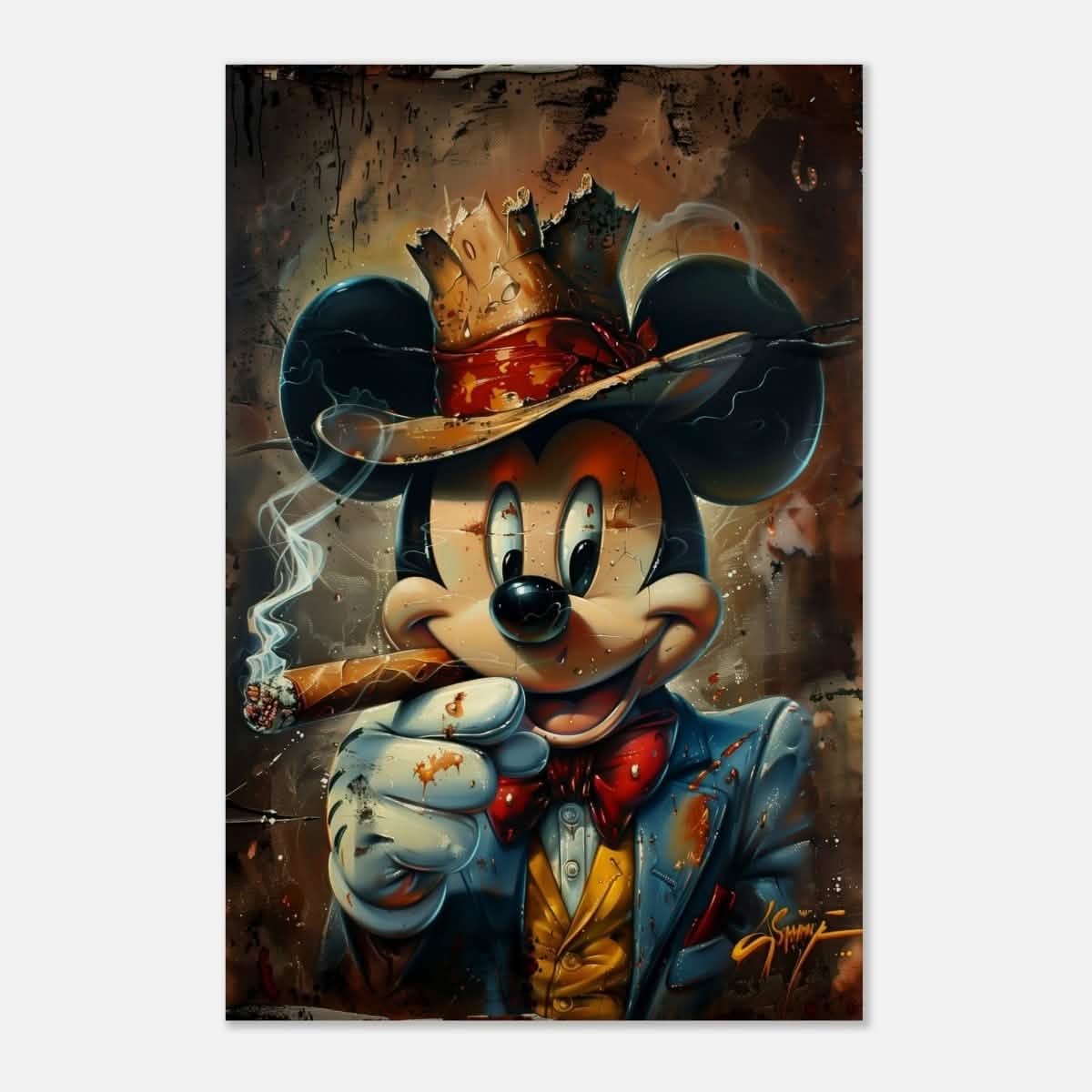 Da Vinci Pop Art Wall art print | Mickey Mouse - Wood Prints - 30x45 cm / 12x18″ -