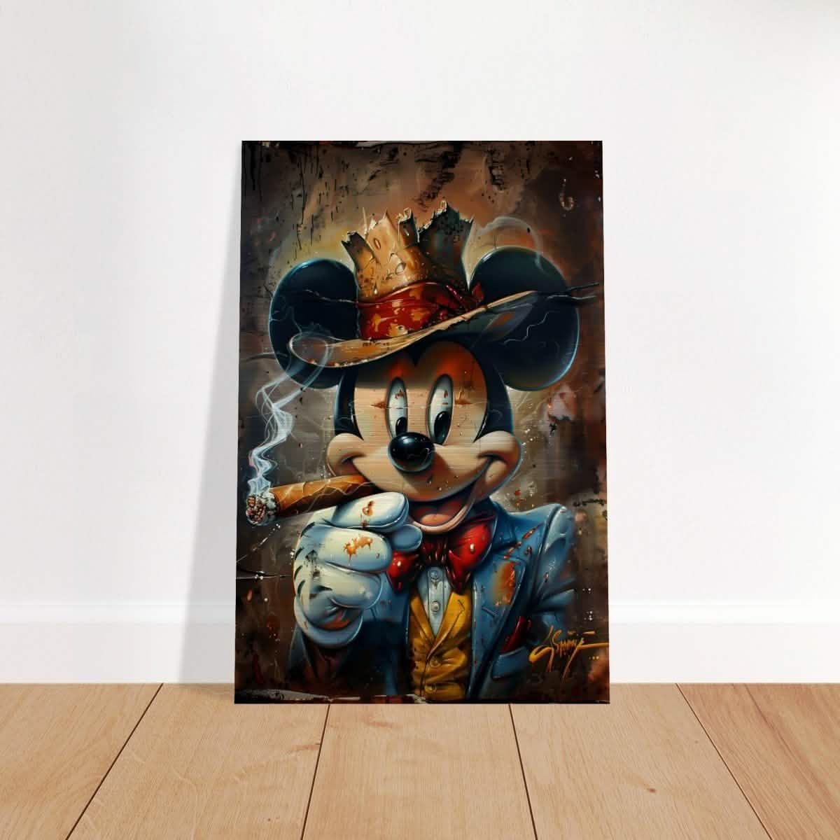 Da Vinci Pop Art Wall art print | Mickey Mouse - Brushed Aluminum Print - 30x45 cm / 12x18″ -