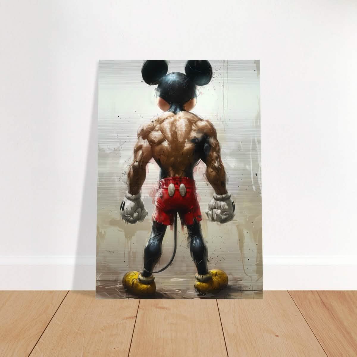 Da Vinci Pop Art Wall art print | Mickey Mouse - Brushed Aluminum Print - 70x100 cm / 28x40″ -