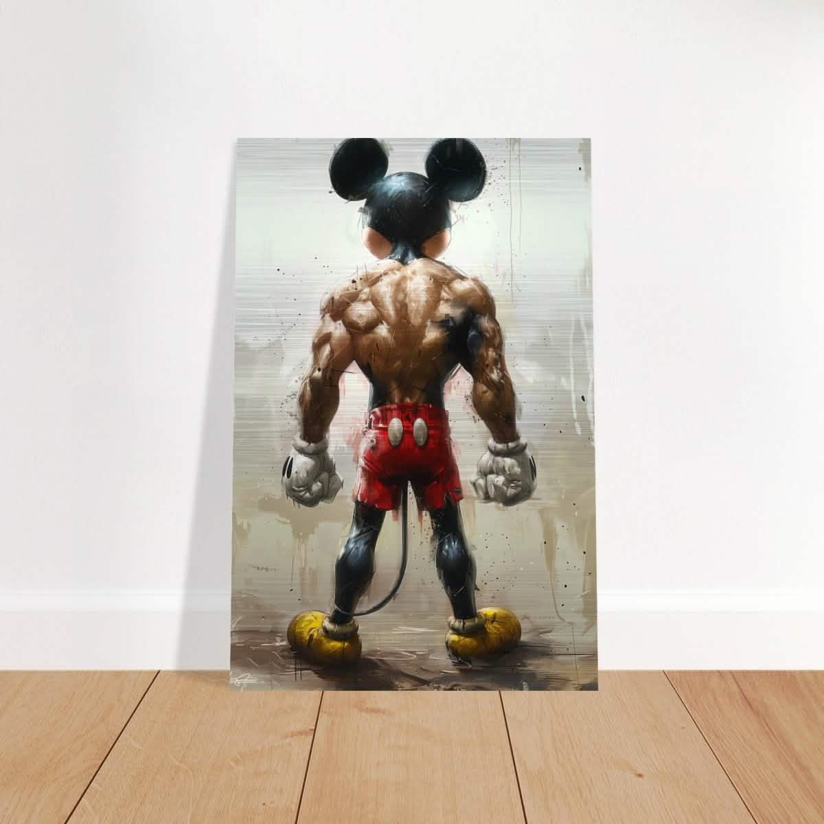 Da Vinci Pop Art Wall art print | Mickey Mouse - Brushed Aluminum Print - 40x60 cm / 16x24″ -