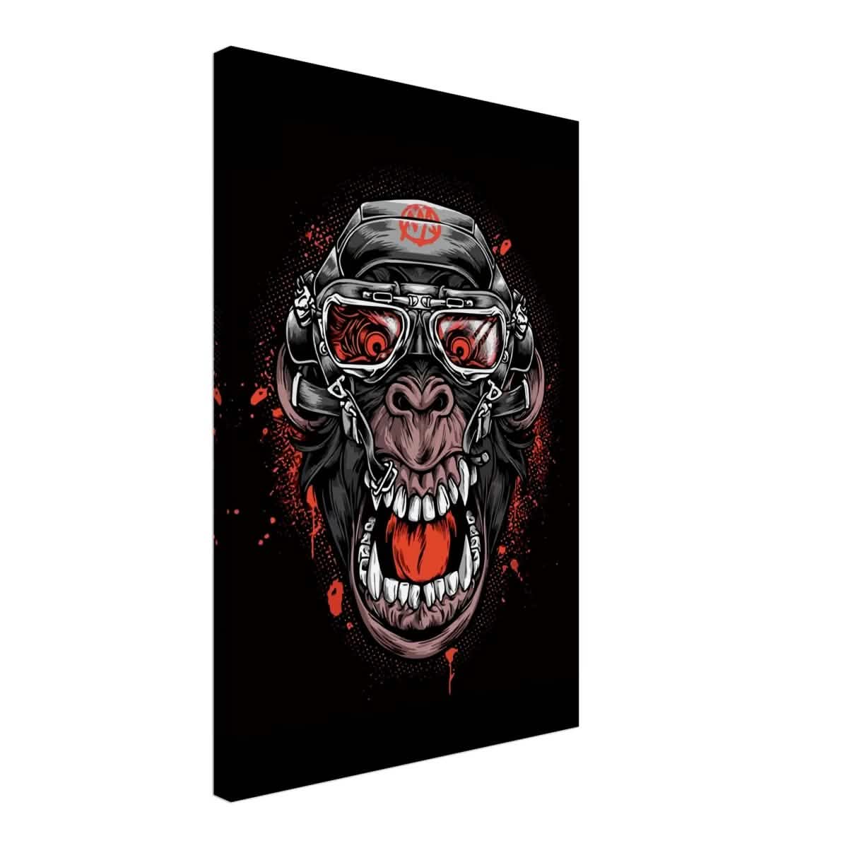 Da Vinci Pop Art wall art Print | Midnight Gorilla - Canvas - 40x60 cm / 16x24″ -