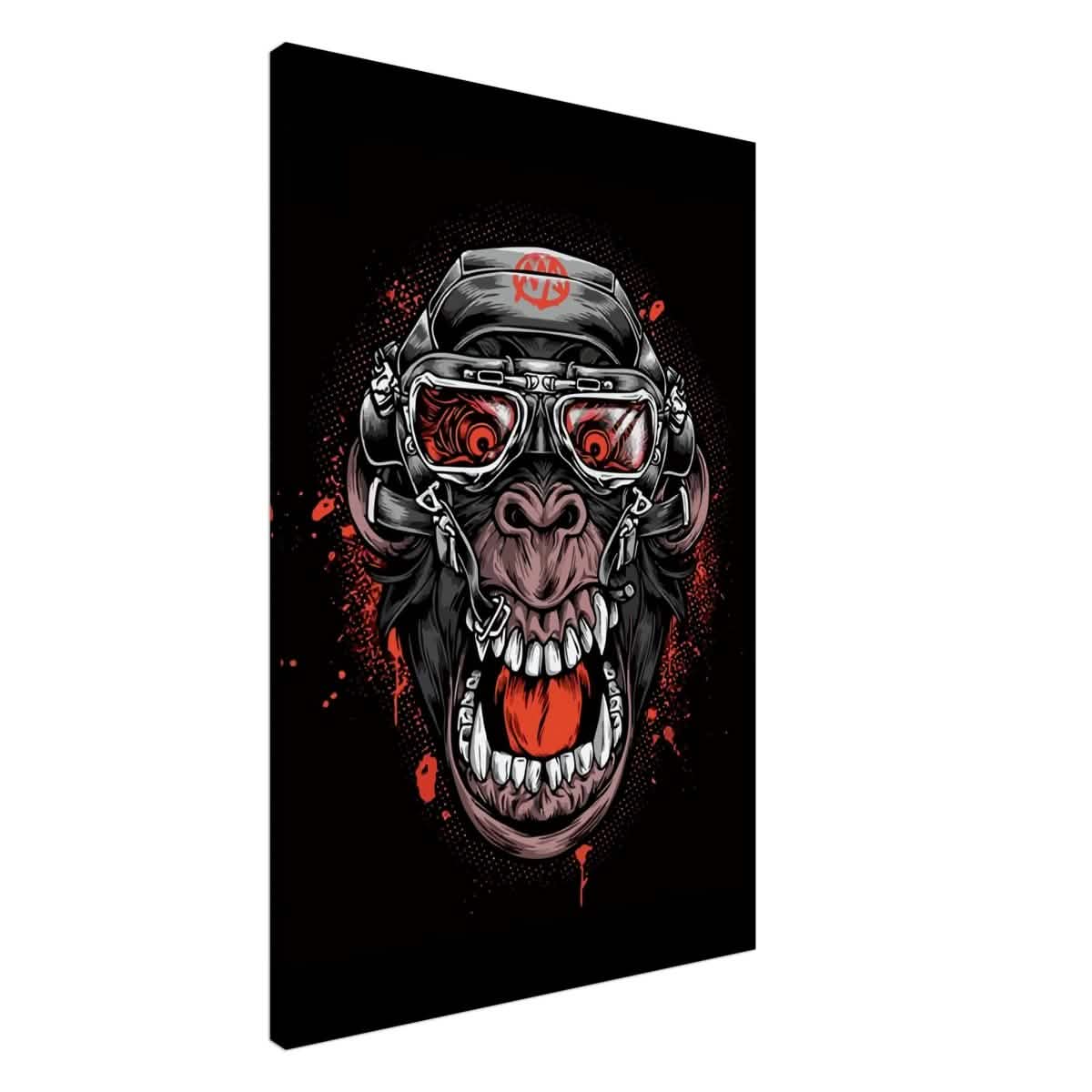 Da Vinci Pop Art wall art Print | Midnight Gorilla - Canvas - 60x90 cm / 24x36″ -