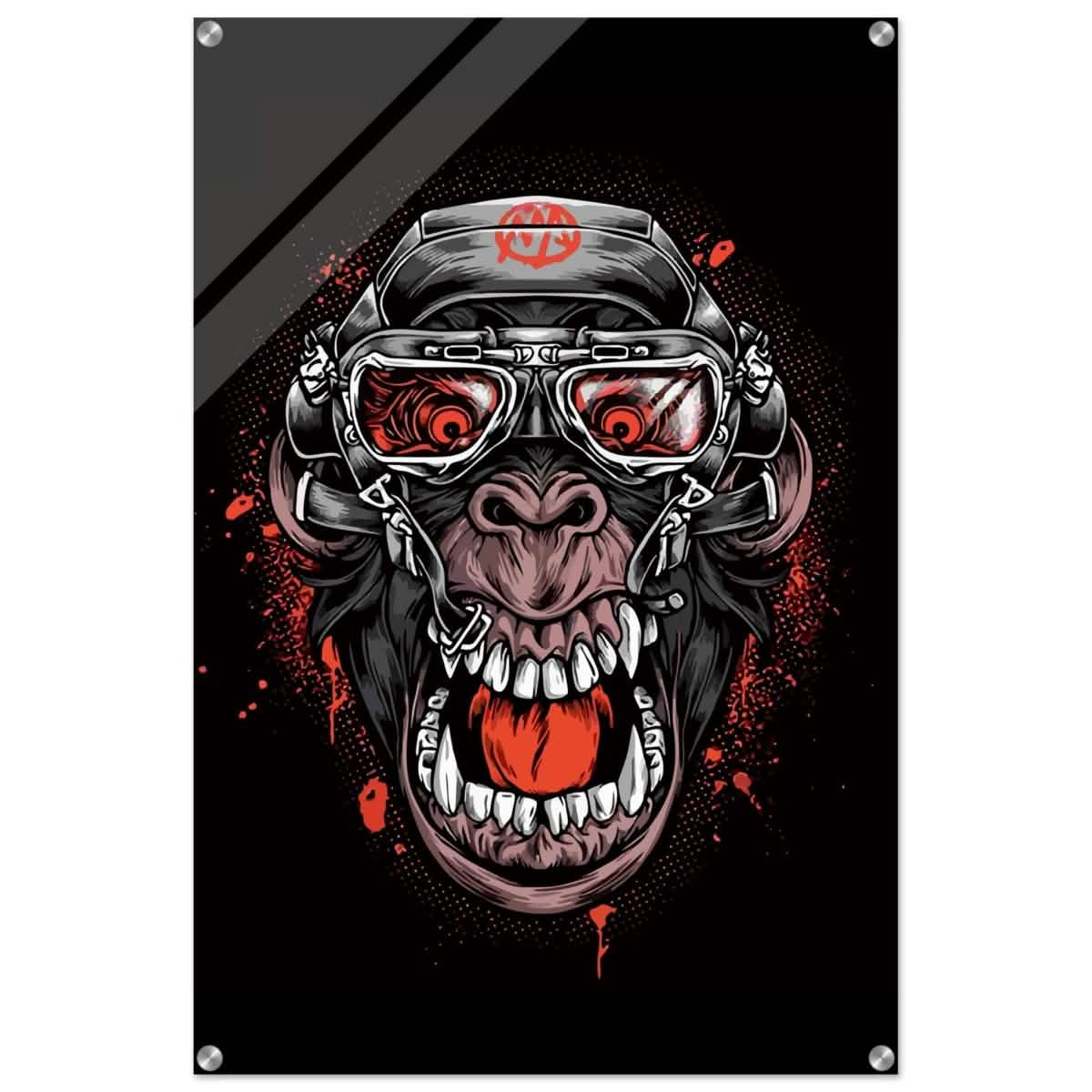 Da Vinci Pop Art wall art Print | Midnight Gorilla - Acrylic Print - 60x90 cm / 24x36″ -