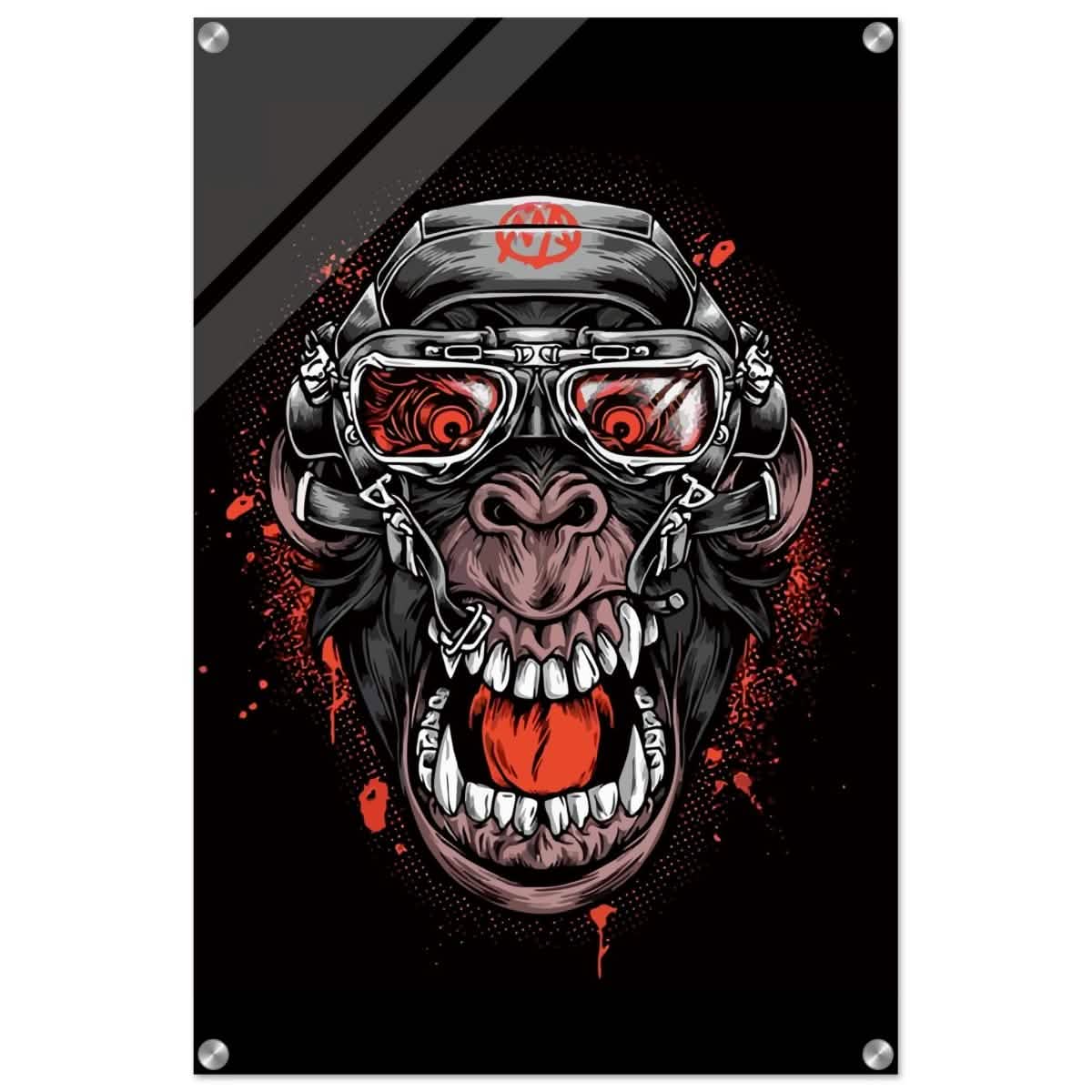 Da Vinci Pop Art wall art Print | Midnight Gorilla - Acrylic Print - 50x75 cm / 20x30″ -