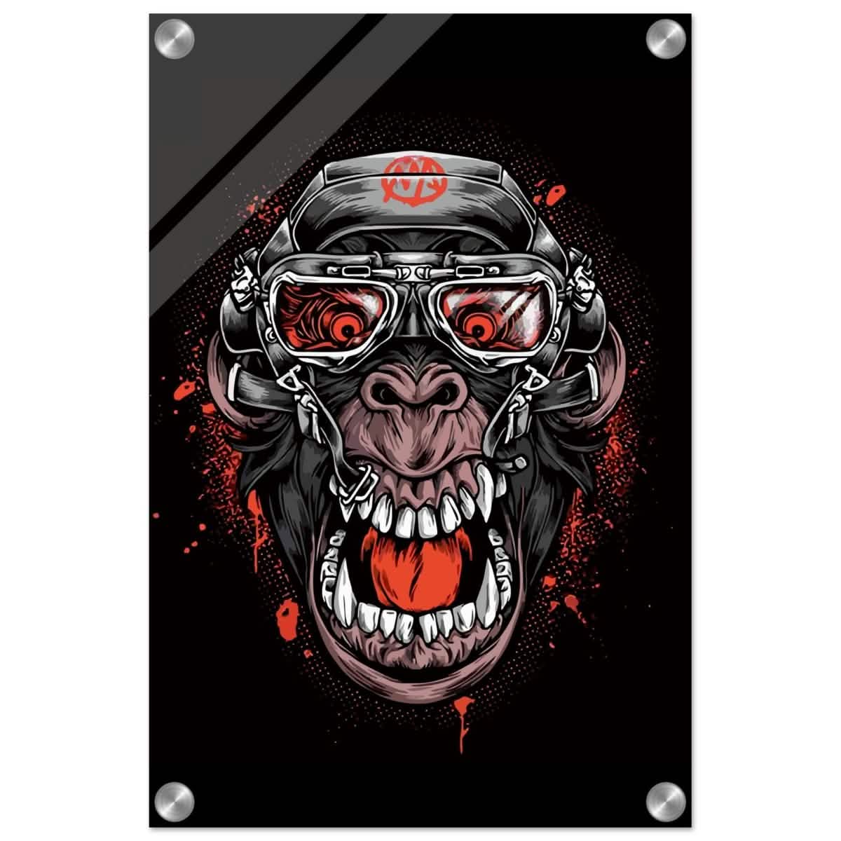 Da Vinci Pop Art wall art Print | Midnight Gorilla - Acrylic Print - 30x45 cm / 12x18″ -