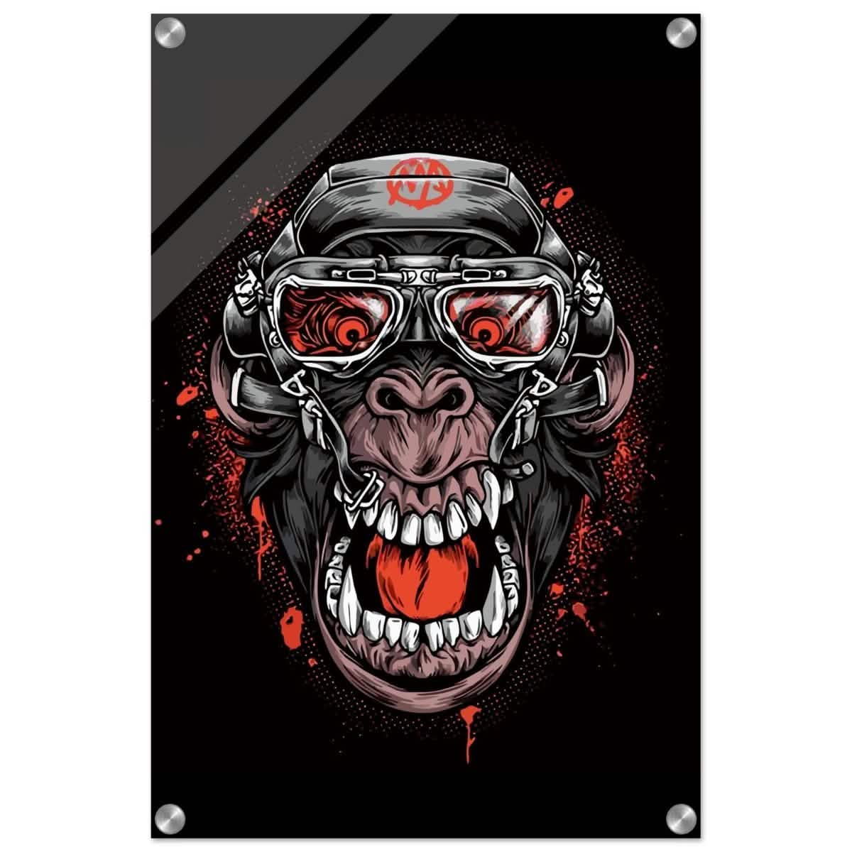 Da Vinci Pop Art wall art Print | Midnight Gorilla - Acrylic Print - 40x60 cm / 16x24″ -