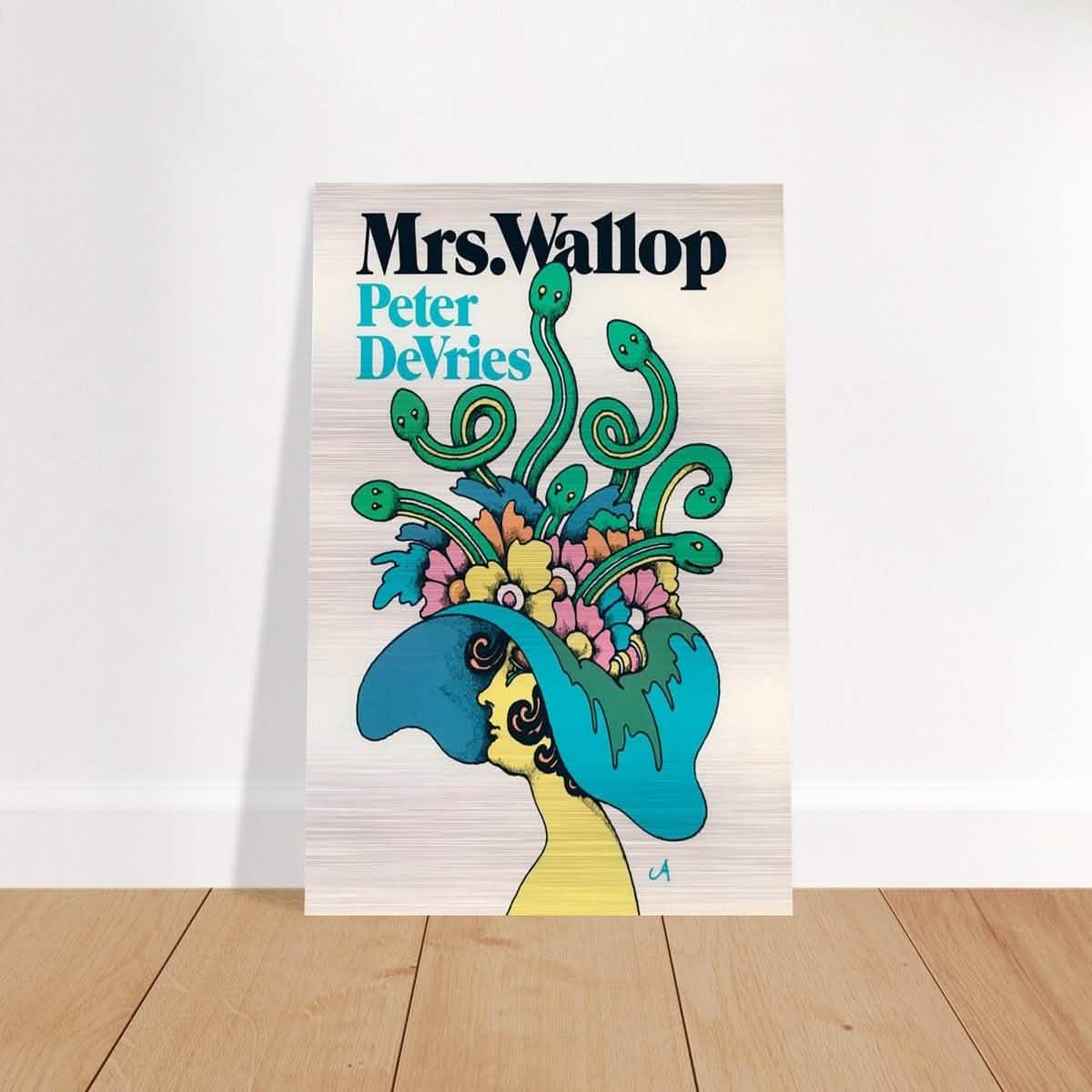 Da Vinci Pop Art Wall art print | Mrs. Wallop - Brushed Aluminum Print - 40x60 cm / 16x24″ -