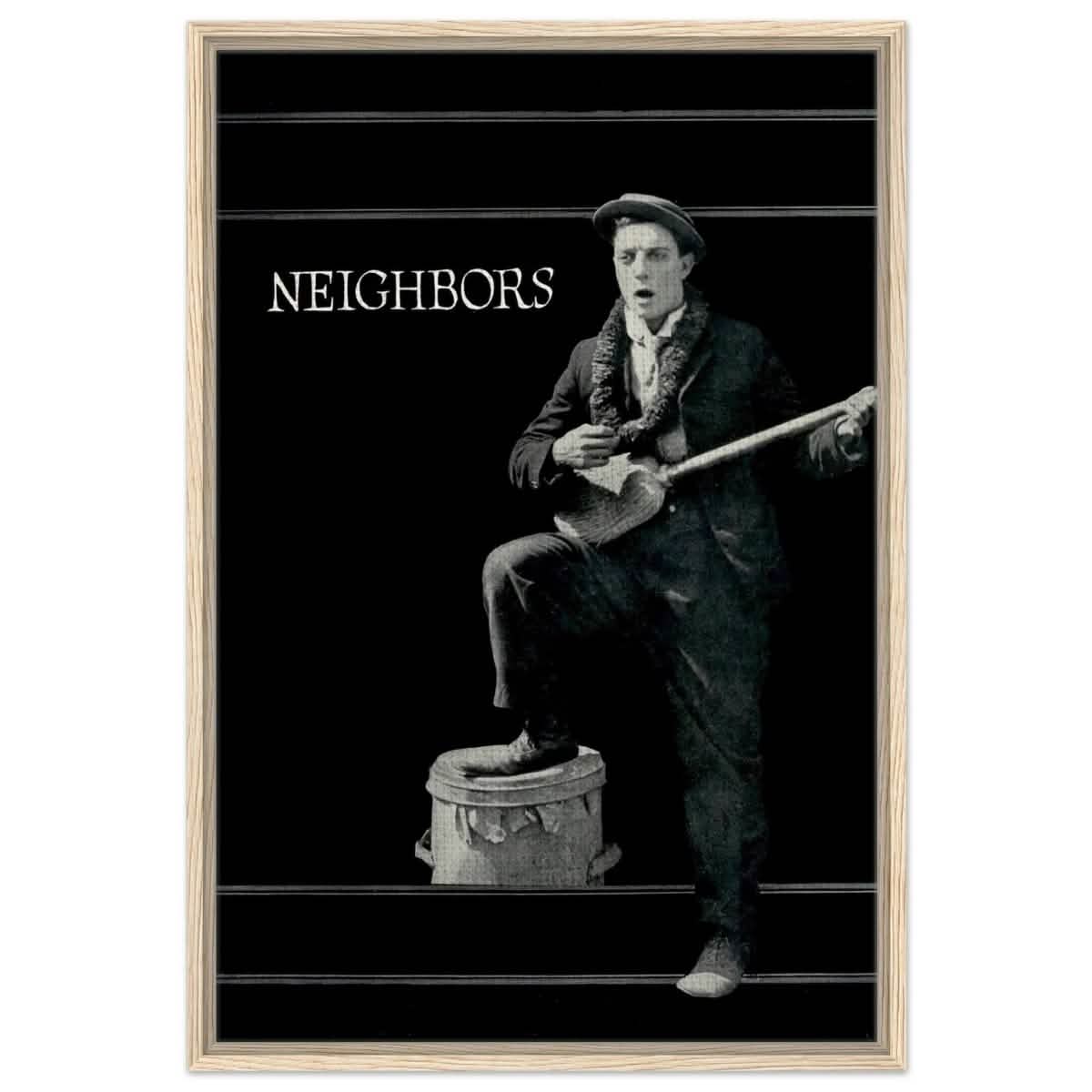 Da Vinci Pop Art Wall art print | Neighbors 1920 - Framed Canvas - 60x90 cm / 24x36″ - Wood frame