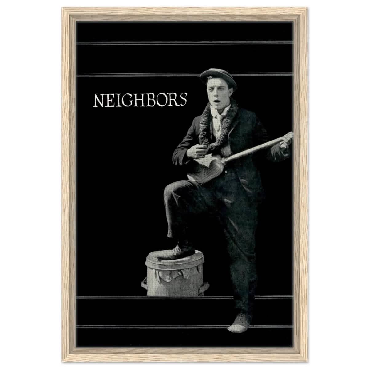 Da Vinci Pop Art Wall art print | Neighbors 1920 - Framed Canvas - 40x60 cm / 16x24″ - Wood frame