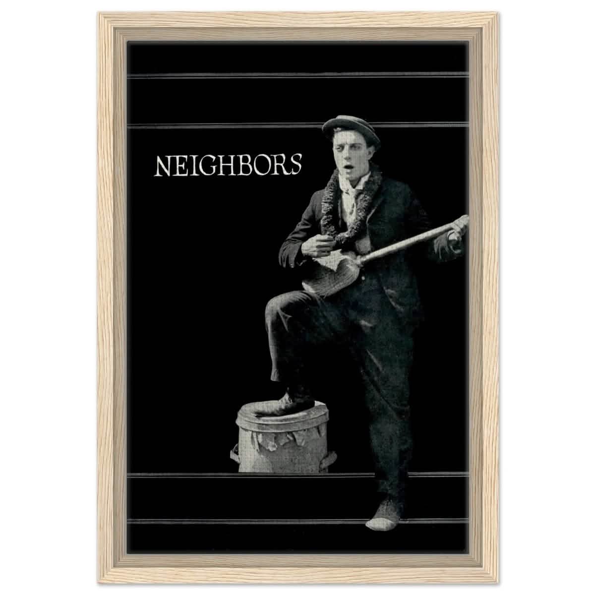 Da Vinci Pop Art Wall art print | Neighbors 1920 - Framed Canvas - 30x45 cm / 12x18″ - Wood frame