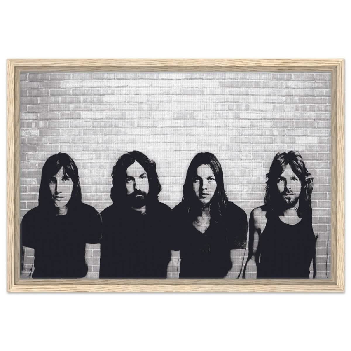 Da Vinci Pop Art Wall art print | Pink Floyd - Framed Canvas - 40x60 cm / 16x24″ - Wood frame