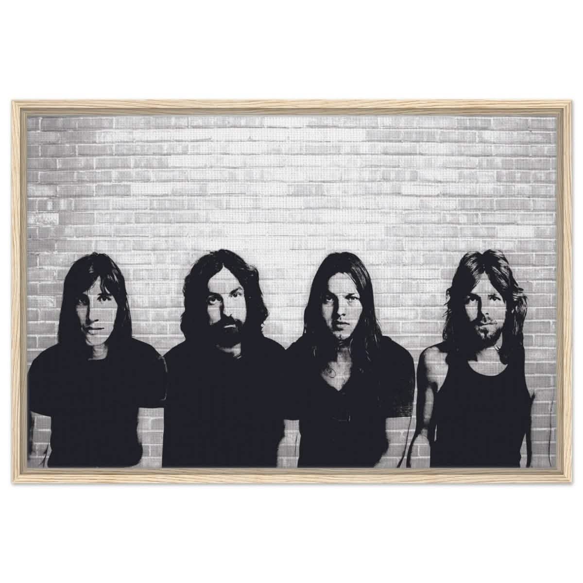 Da Vinci Pop Art Wall art print | Pink Floyd - Framed Canvas - 60x90 cm / 24x36″ - Wood frame