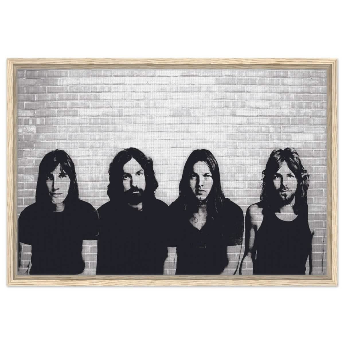 Da Vinci Pop Art Wall art print | Pink Floyd - Framed Canvas - 50x75 cm / 20x30″ - Wood frame