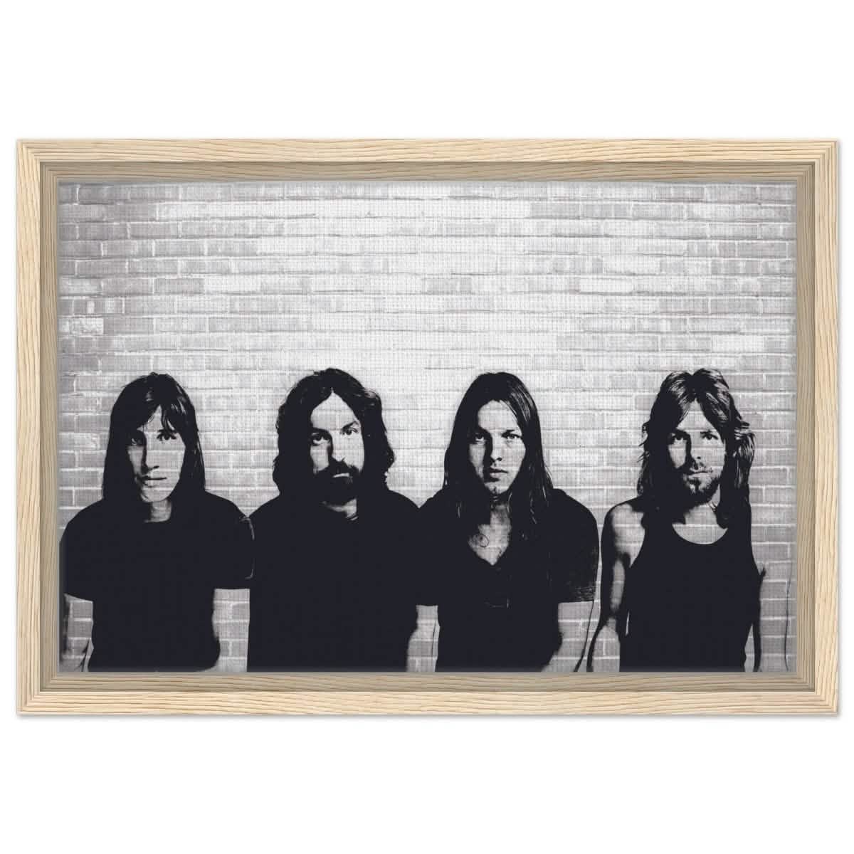 Da Vinci Pop Art Wall art print | Pink Floyd - Framed Canvas - 30x45 cm / 12x18″ - Wood frame