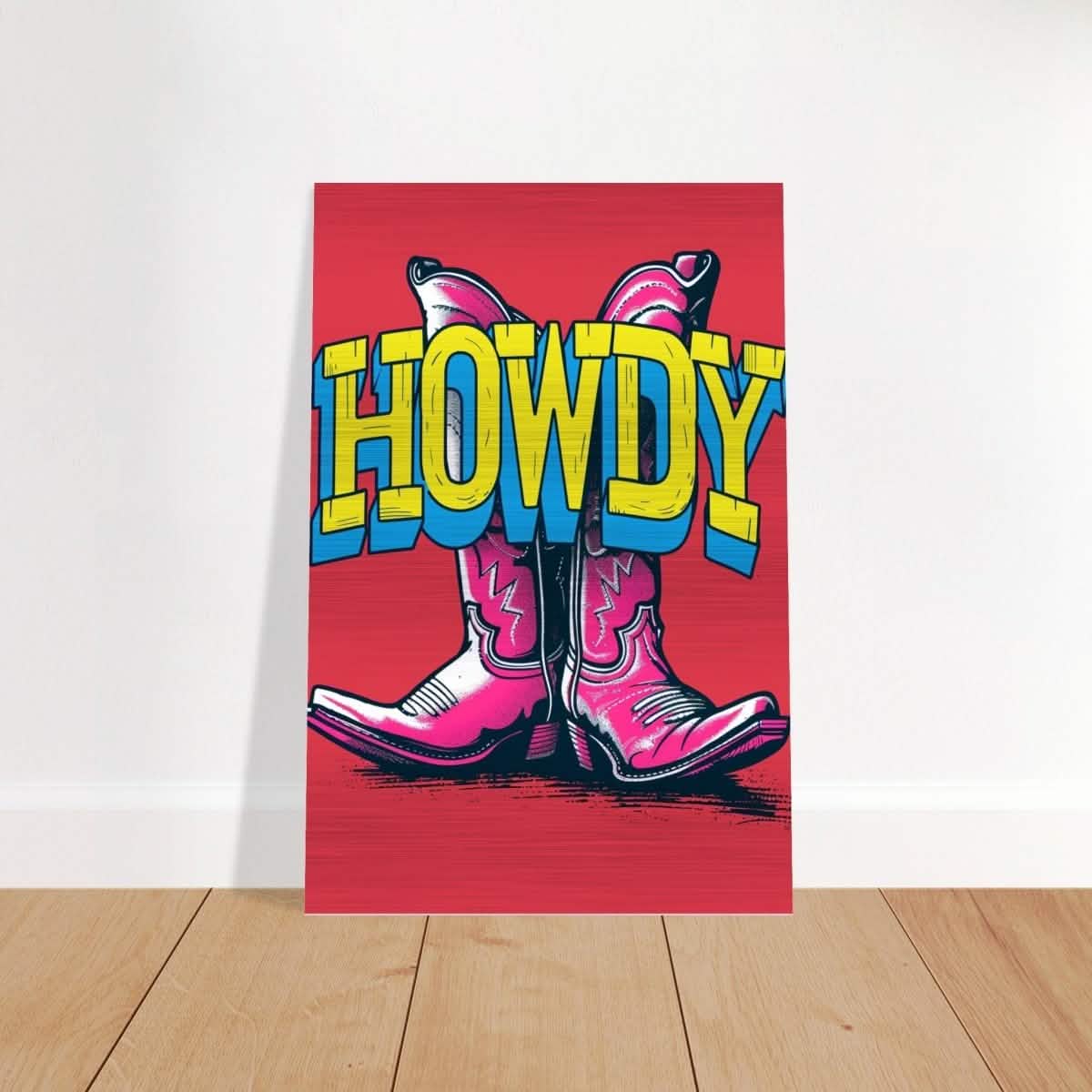 Da Vinci Pop Art Wall art print | Pop Art | Howdy - Brushed Aluminum Print - 30x45 cm / 12x18″ -