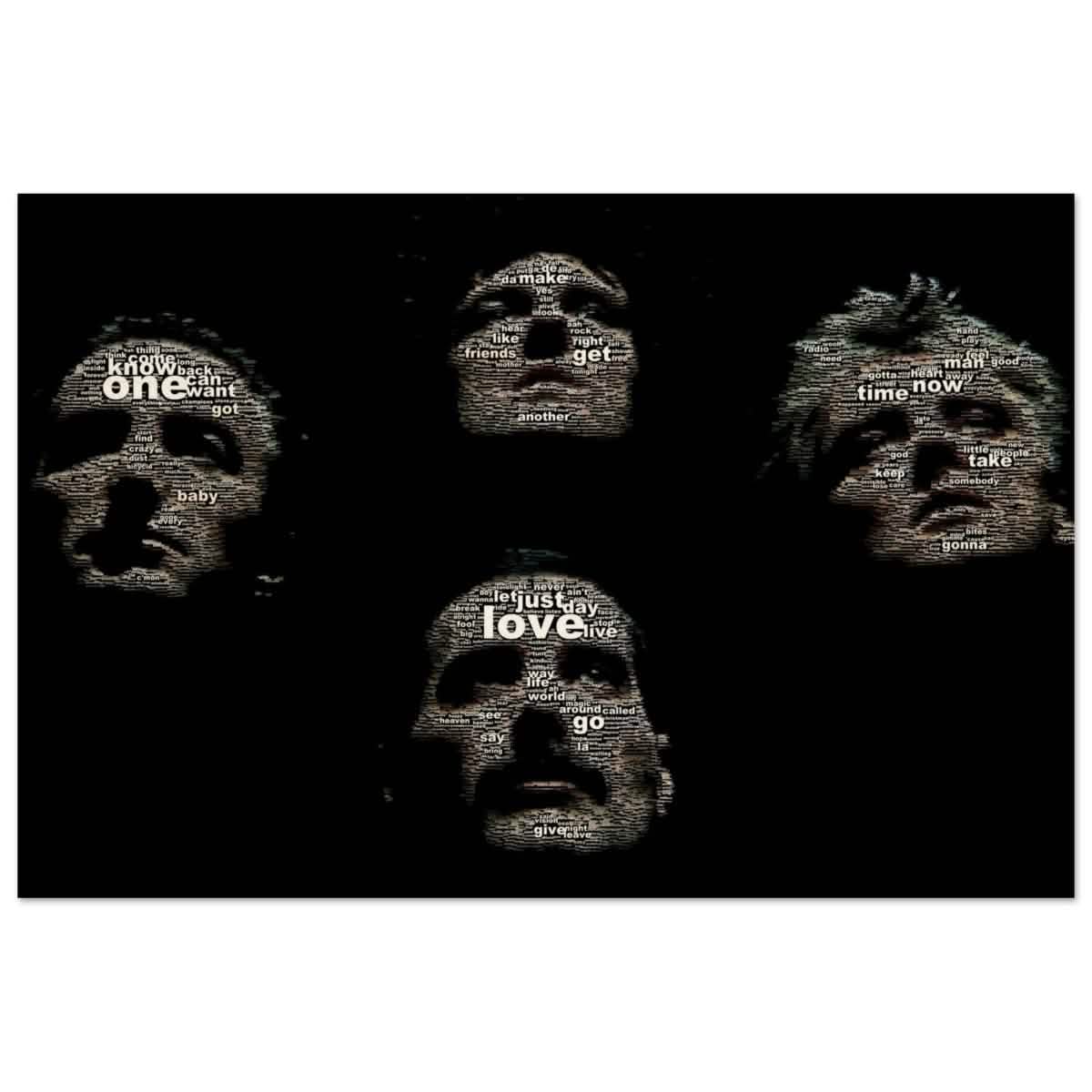 Da Vinci Pop Art wall art print | Queen | Rock Music - Wood Prints - 50x75 cm / 20x30″ -