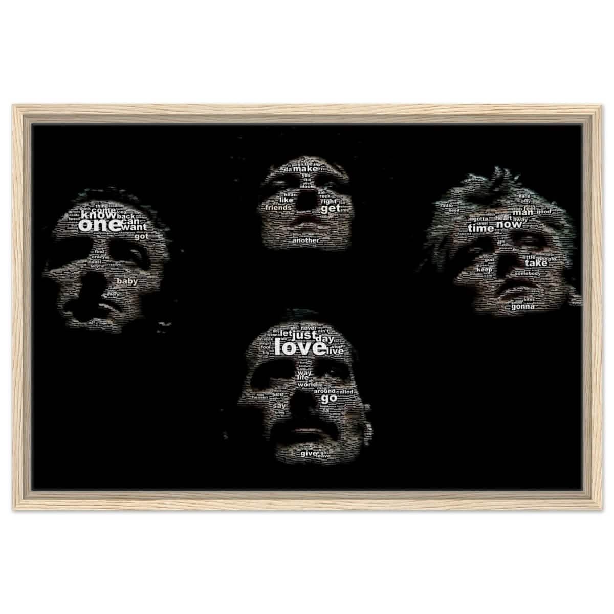 Da Vinci Pop Art wall art print | Queen | Rock Music - Framed Canvas - 50x75 cm / 20x30″ - Wood frame