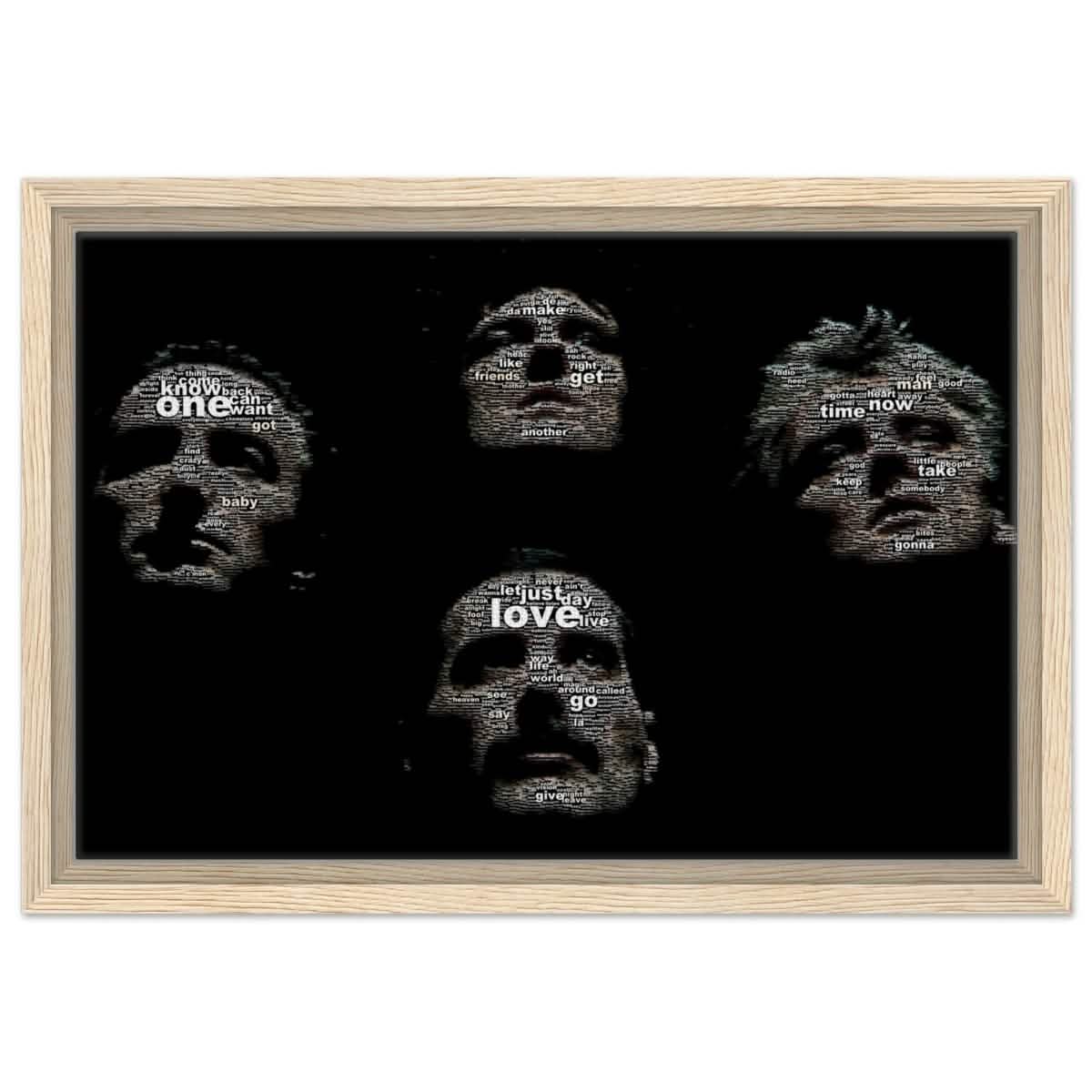 Da Vinci Pop Art wall art print | Queen | Rock Music - Framed Canvas - 30x45 cm / 12x18″ - Wood frame