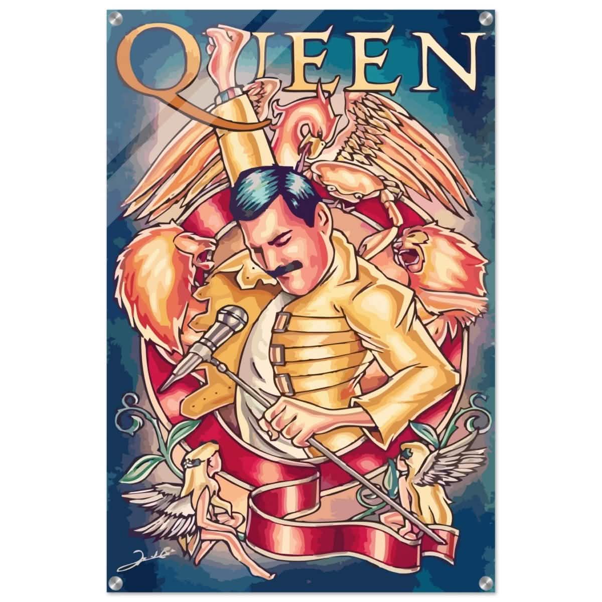 Da Vinci Pop Art Wall art print | Queen - Acrylic Print - 60x90 cm / 24x36″ -