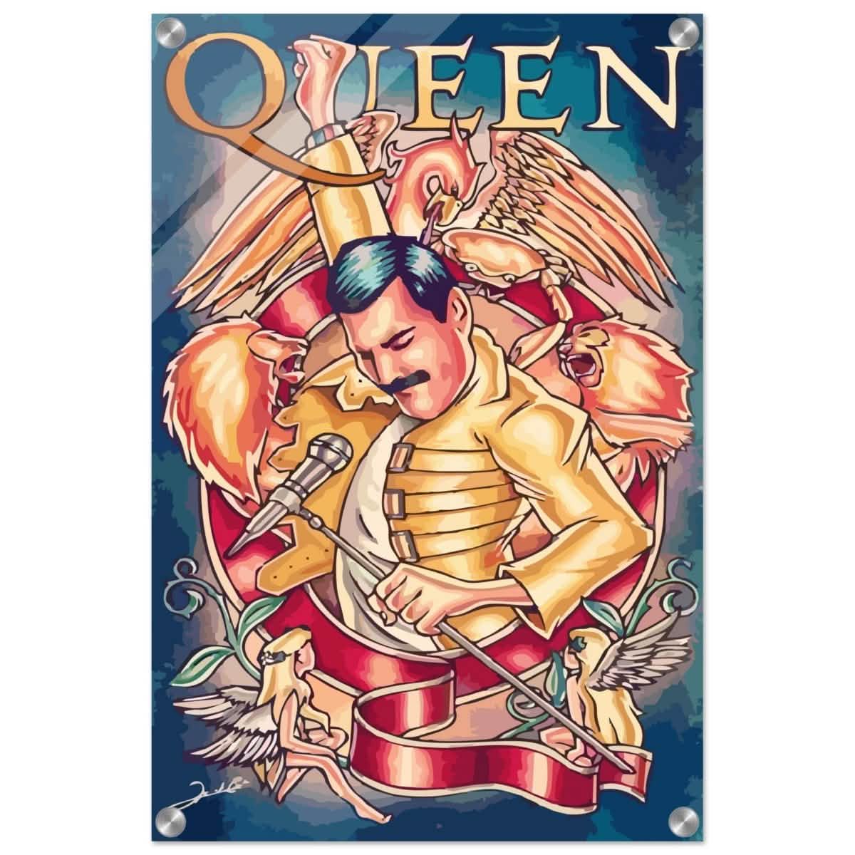 Da Vinci Pop Art Wall art print | Queen - Acrylic Print - 40x60 cm / 16x24″ -