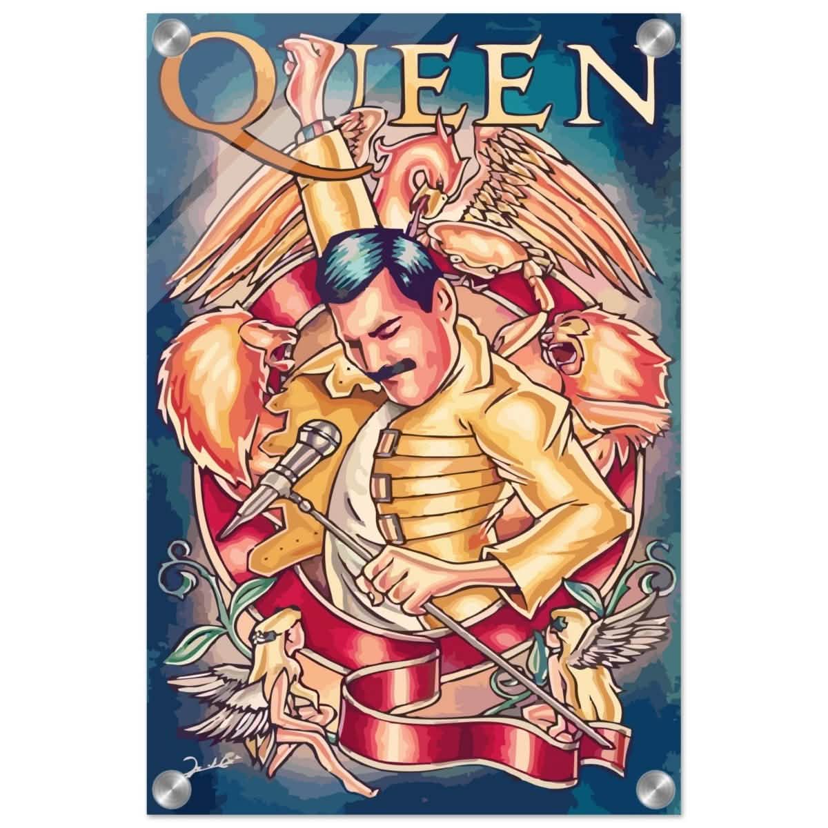 Da Vinci Pop Art Wall art print | Queen - Acrylic Print - 30x45 cm / 12x18″ -