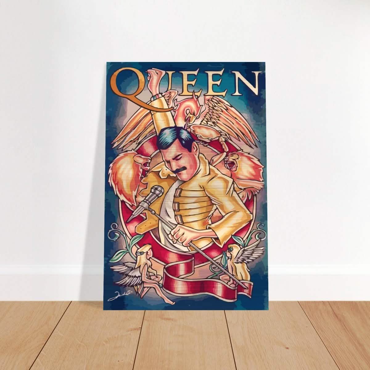 Da Vinci Pop Art Wall art print | Queen - Brushed Aluminum Print - 40x60 cm / 16x24″ -