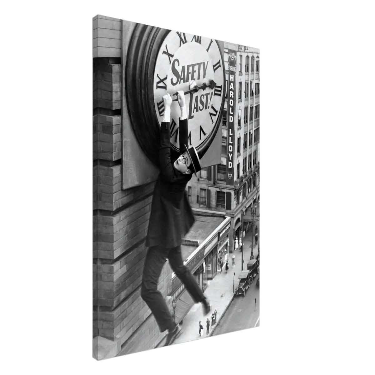 Da Vinci Pop Art wall art Print | Safety Last! (1923) - Canvas - 60x90 cm / 24x36″ -