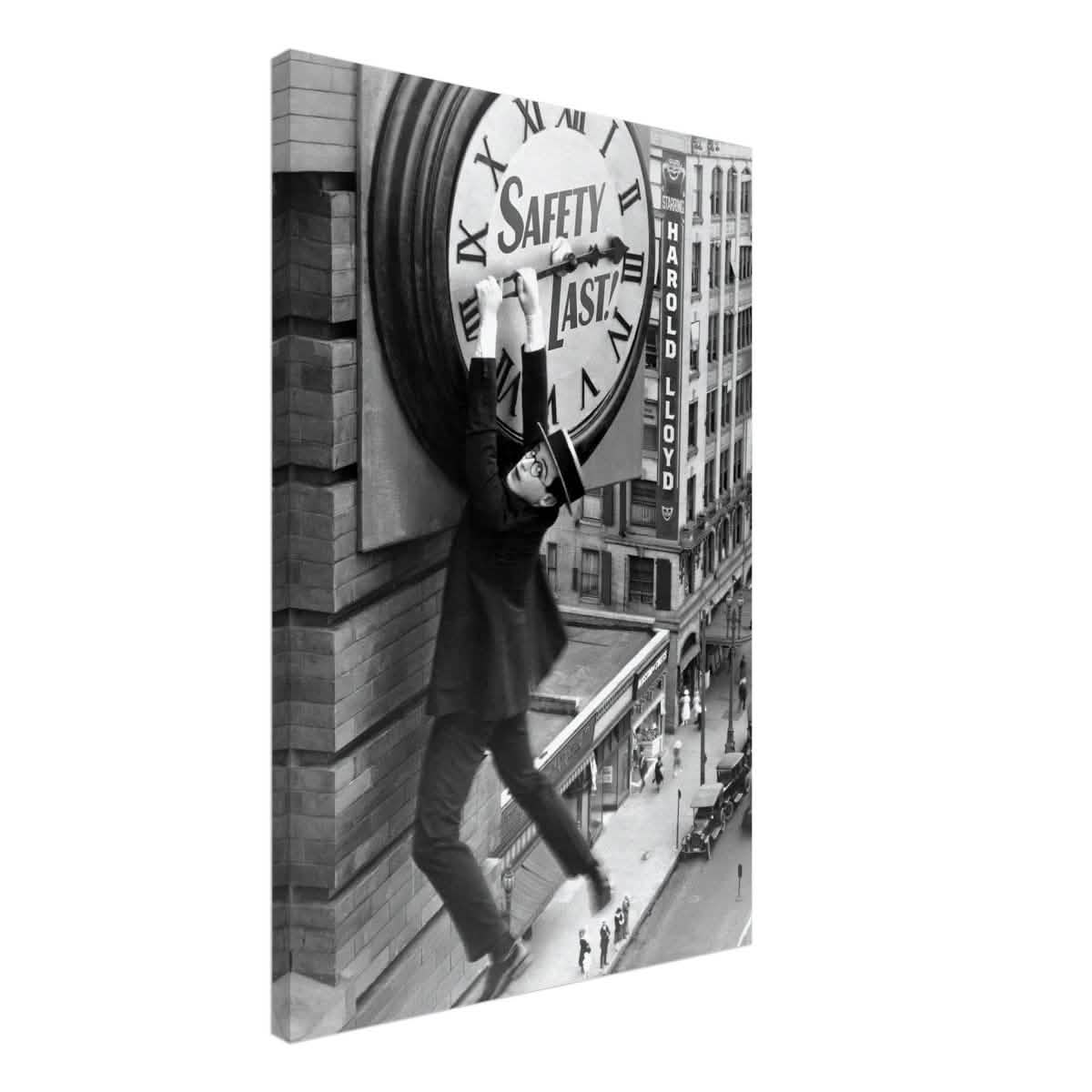 Da Vinci Pop Art wall art Print | Safety Last! (1923) - Canvas - 50x75 cm / 20x30″ -